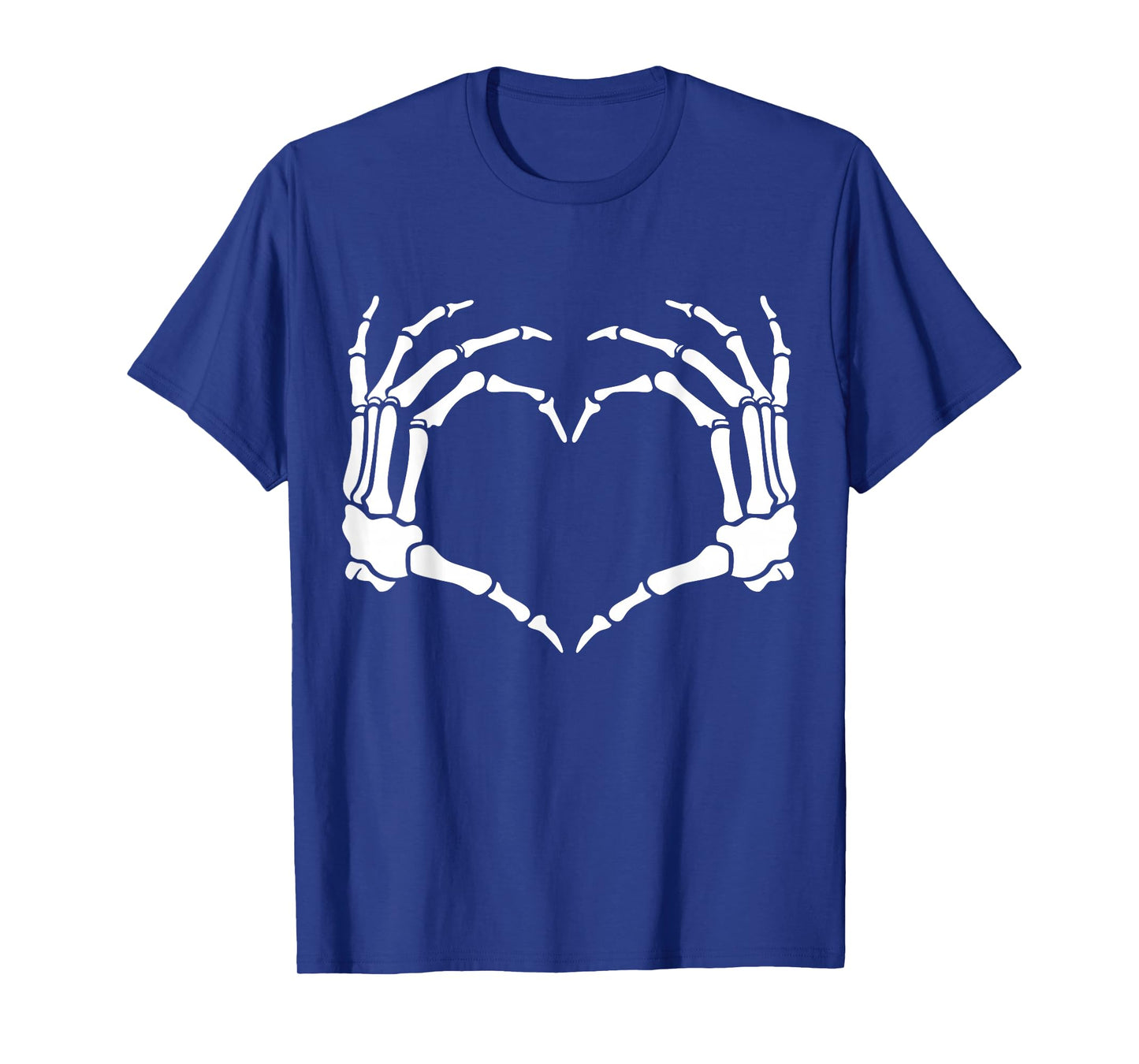 Skeleton Hands Heart Sign Retro Halloween Costume T-Shirt