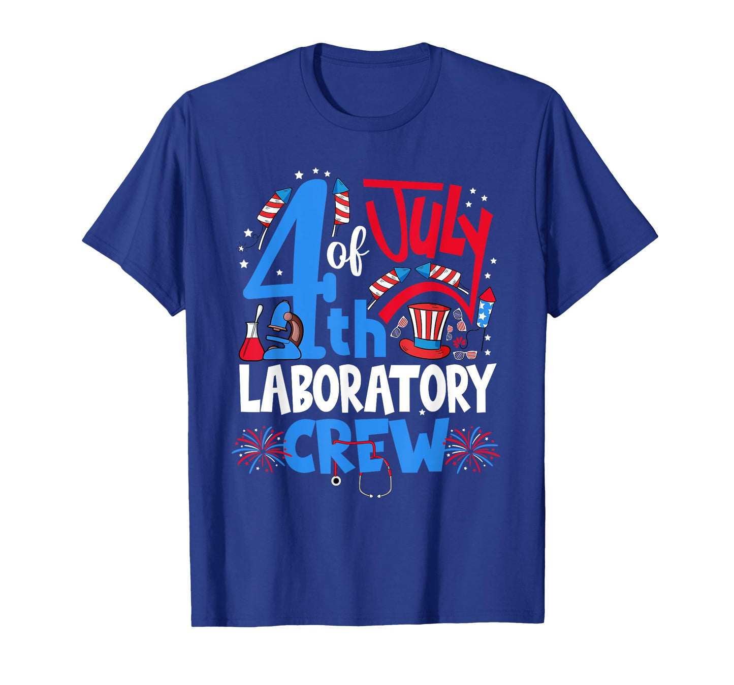 4th Of July Laboratory Crew Laboratory Tech 4th Of July T-Shirt for Women Men