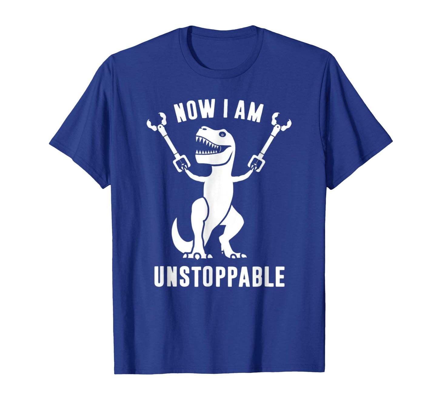 Unstoppable T-Rex with Grabber Sticks - Dinosaur Humor T-Shirt
