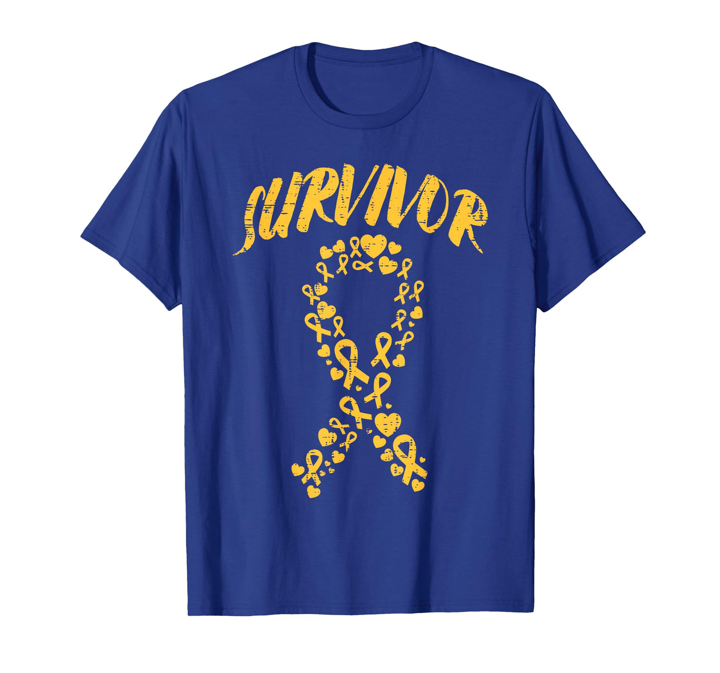 Childhood Cancer Ribbon Survivor Awareness Boys Girls Kids T-Shirt