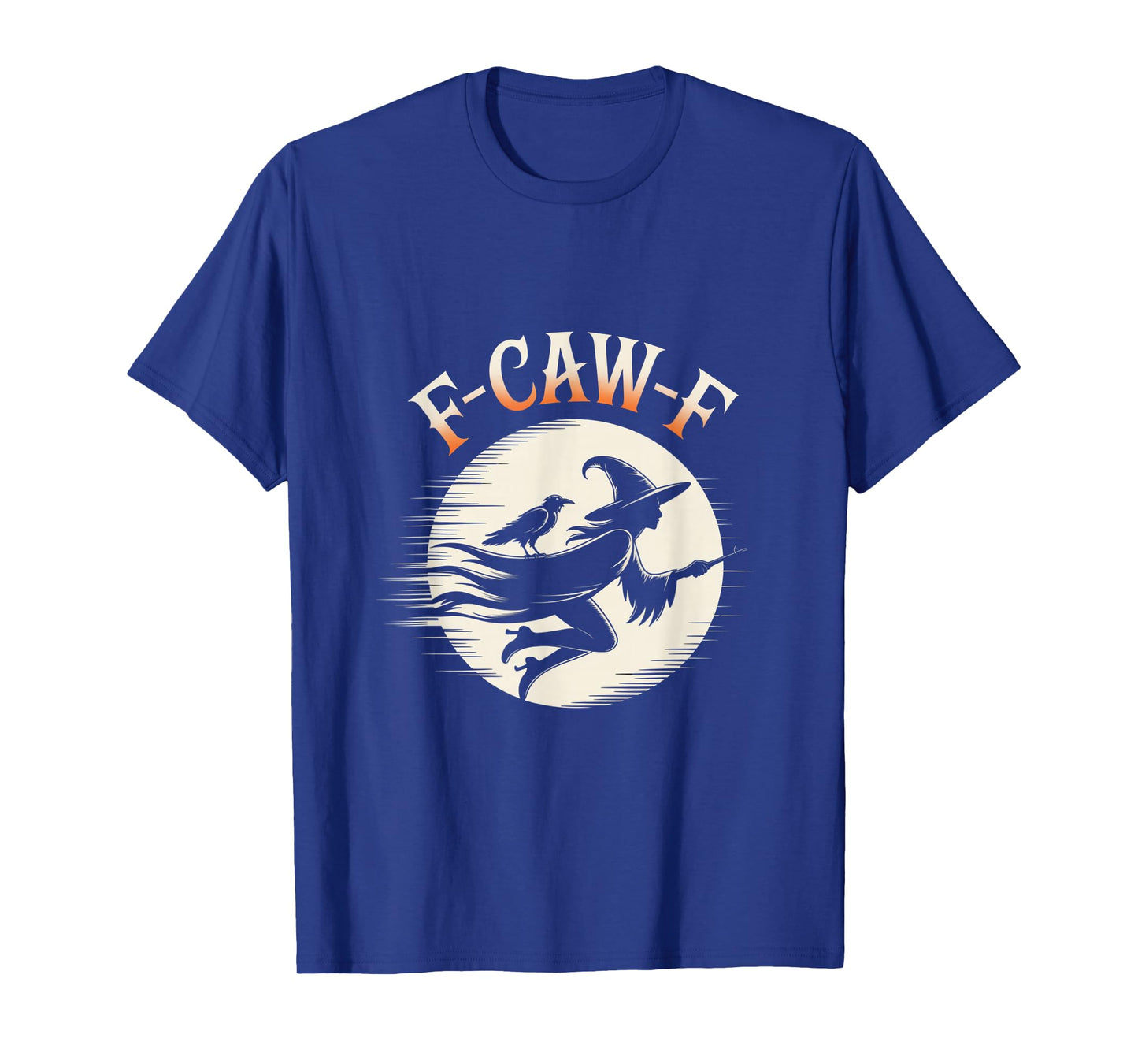 F-Caw-F Crow Funny Gothic Moon Black Bird Halloween T-Shirt