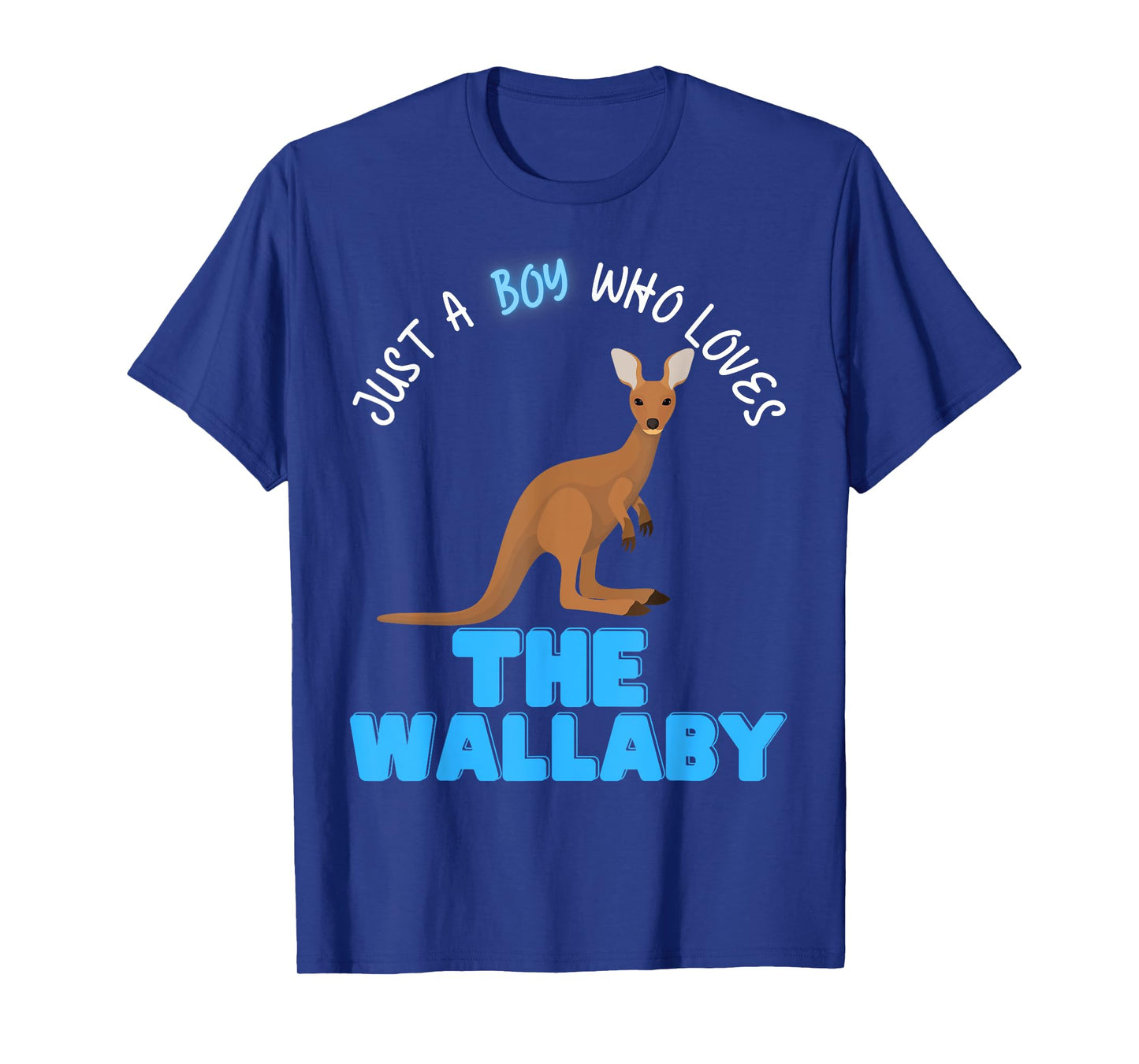 Just A Boy Who Loves Wallabys Cute Boys Fun Love Wallaby T-Shirt