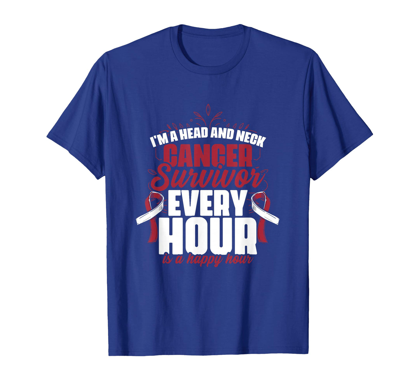 Head And Neck Survivor Oral Warrior Throat Cancer Awareness T-Shirt
