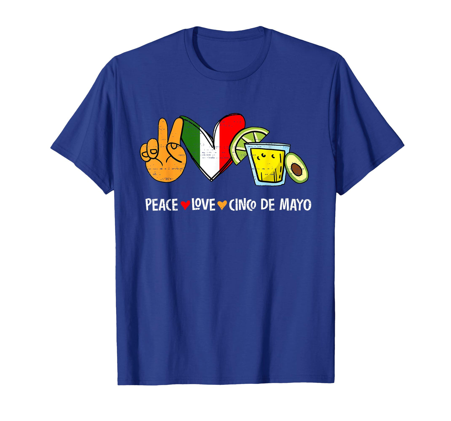Peace Love Cinco de Mayo Party Drinking Fiesta Mexican Women T-Shirt