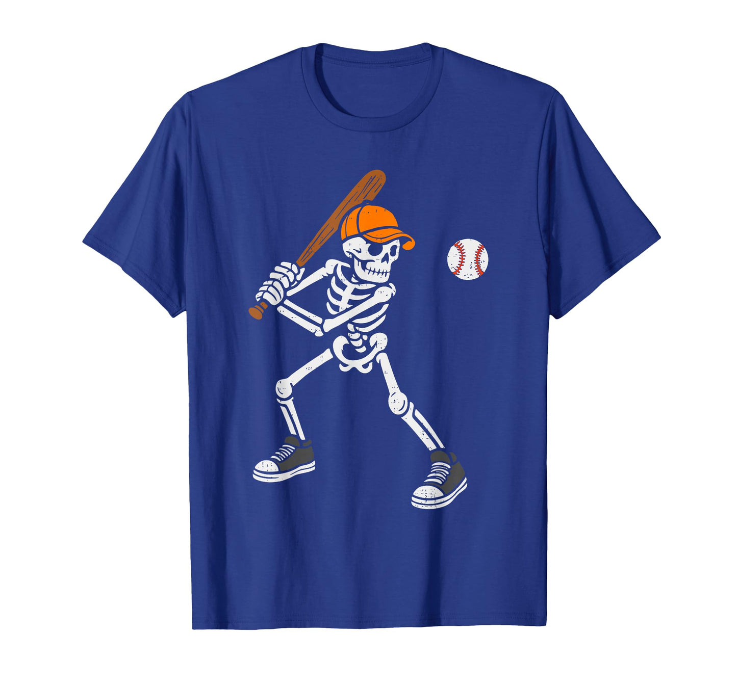 Skeleton Baseball Halloween Costume Mens Boys Teens Kids T-Shirt