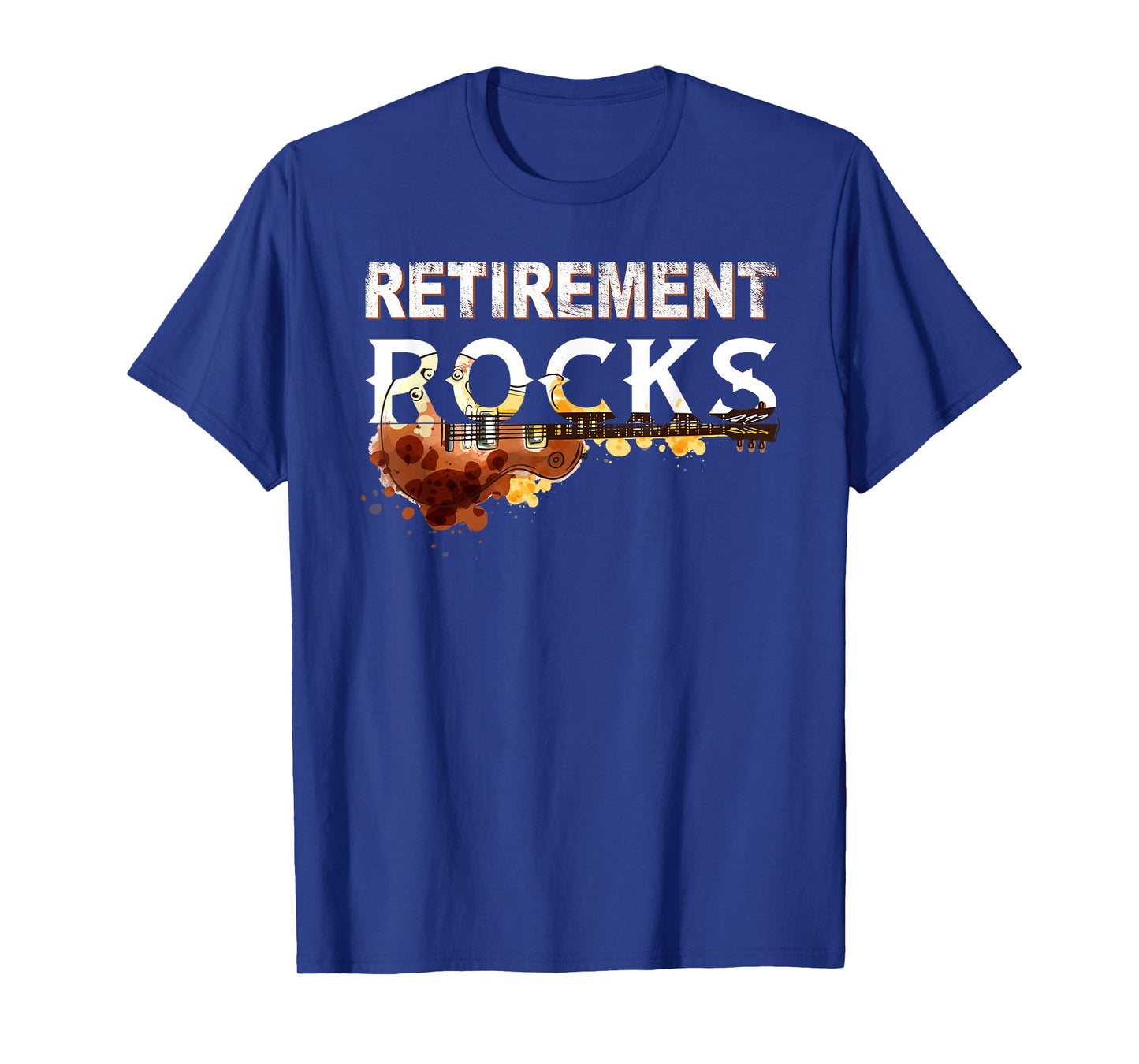 Retirement Rocks Guitar Old Rockers Retired T-Shirt