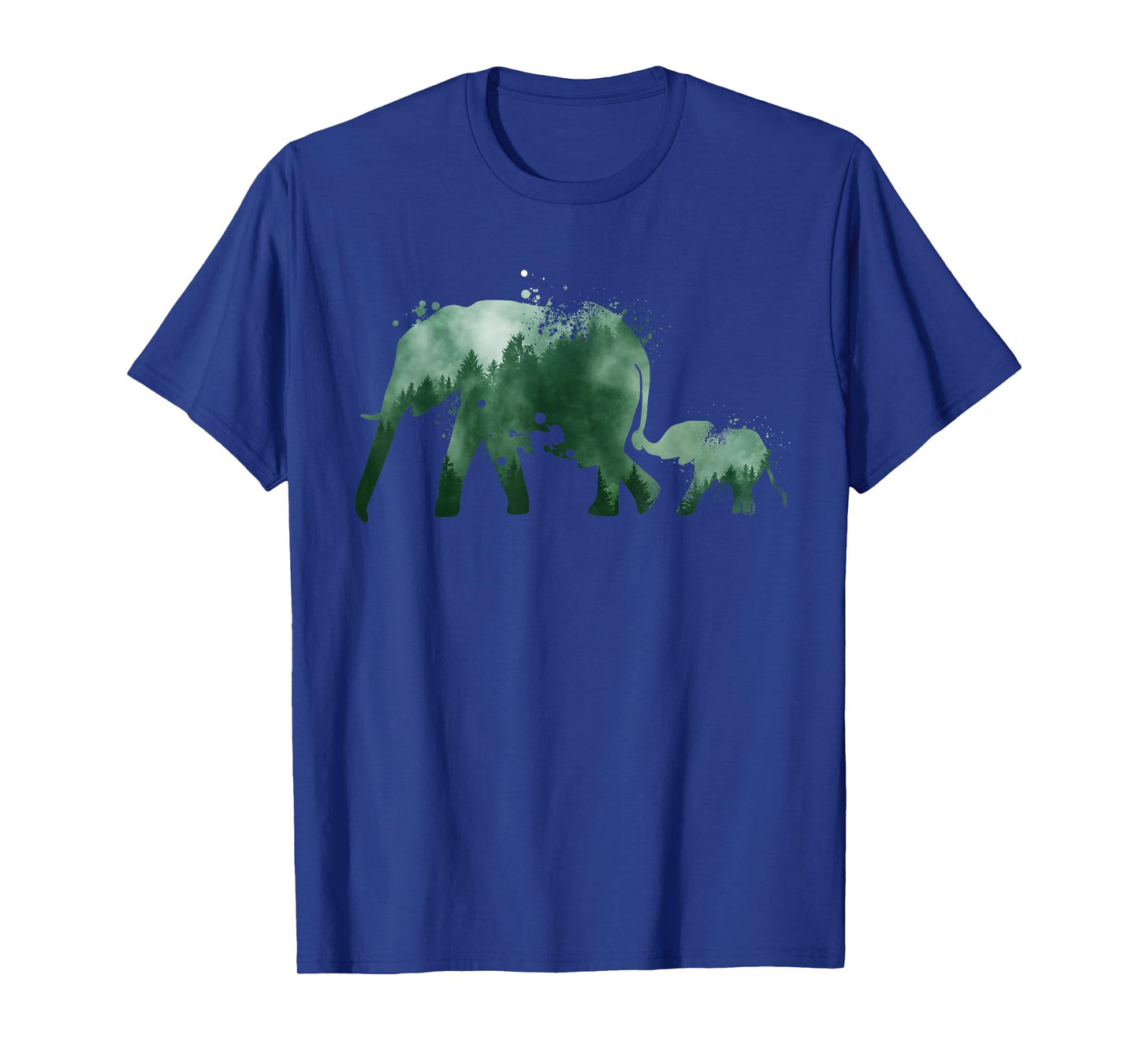 Vintage Elephant Silhouette | Men Women | Baby Elephant T-Shirt