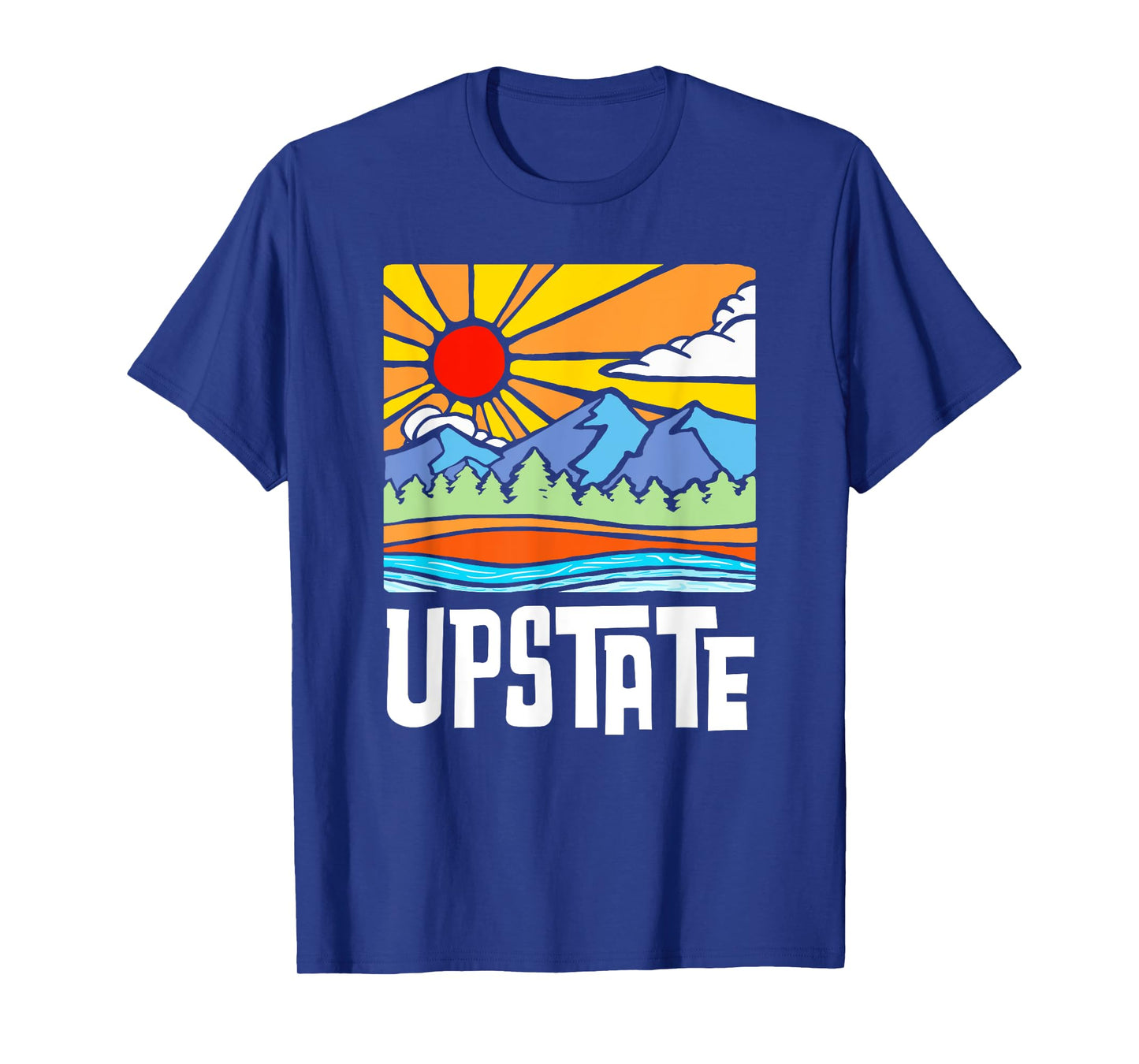 Upstate New York Artistic Nature & Mountains Vintage Graphic T-Shirt