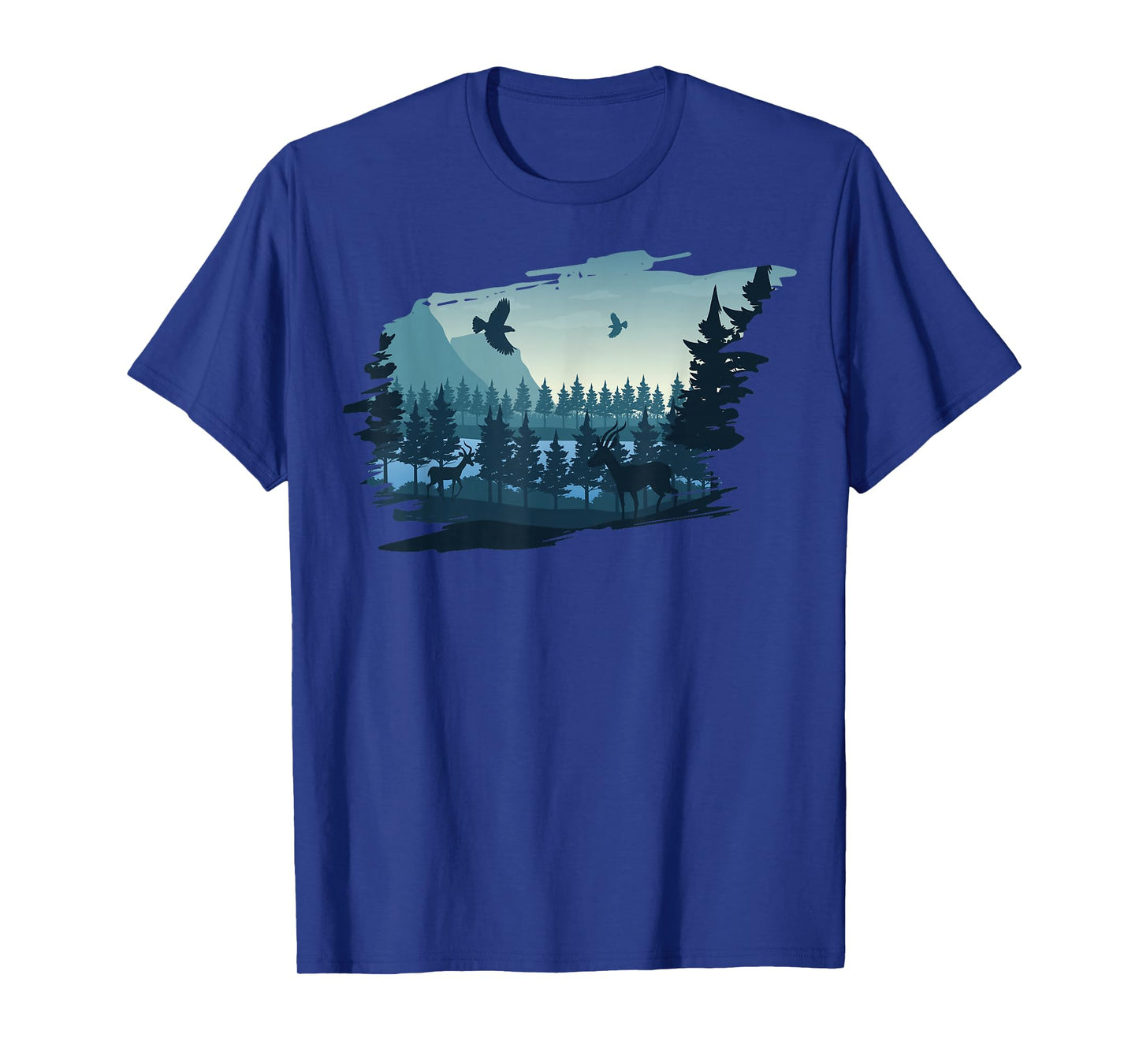 Beautiful Mountain, Nature Trees and Forest T-Shirt
