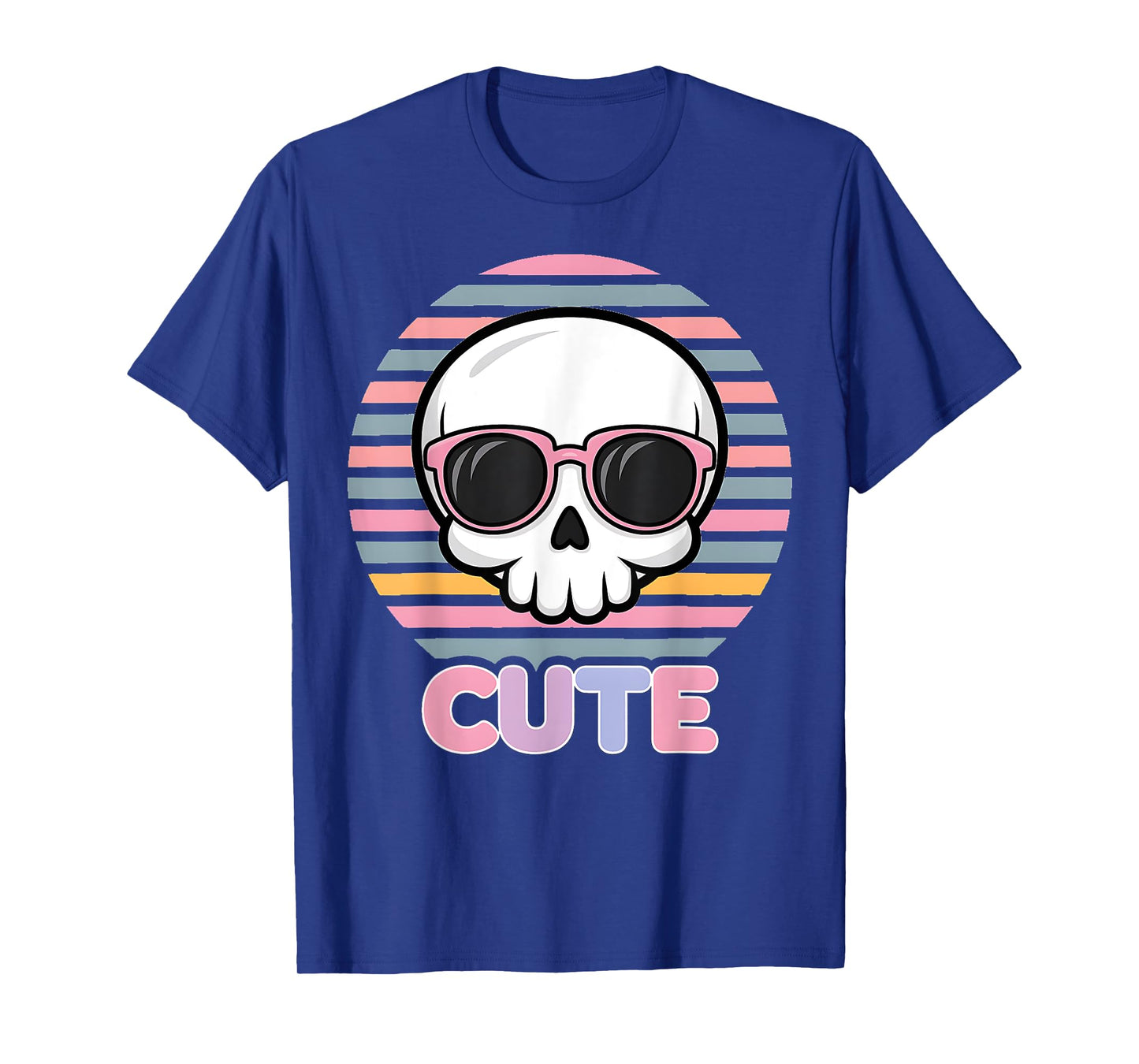 Pastel Goth Fairycore Grunge Kawaii Cute Halloween Skull T-Shirt