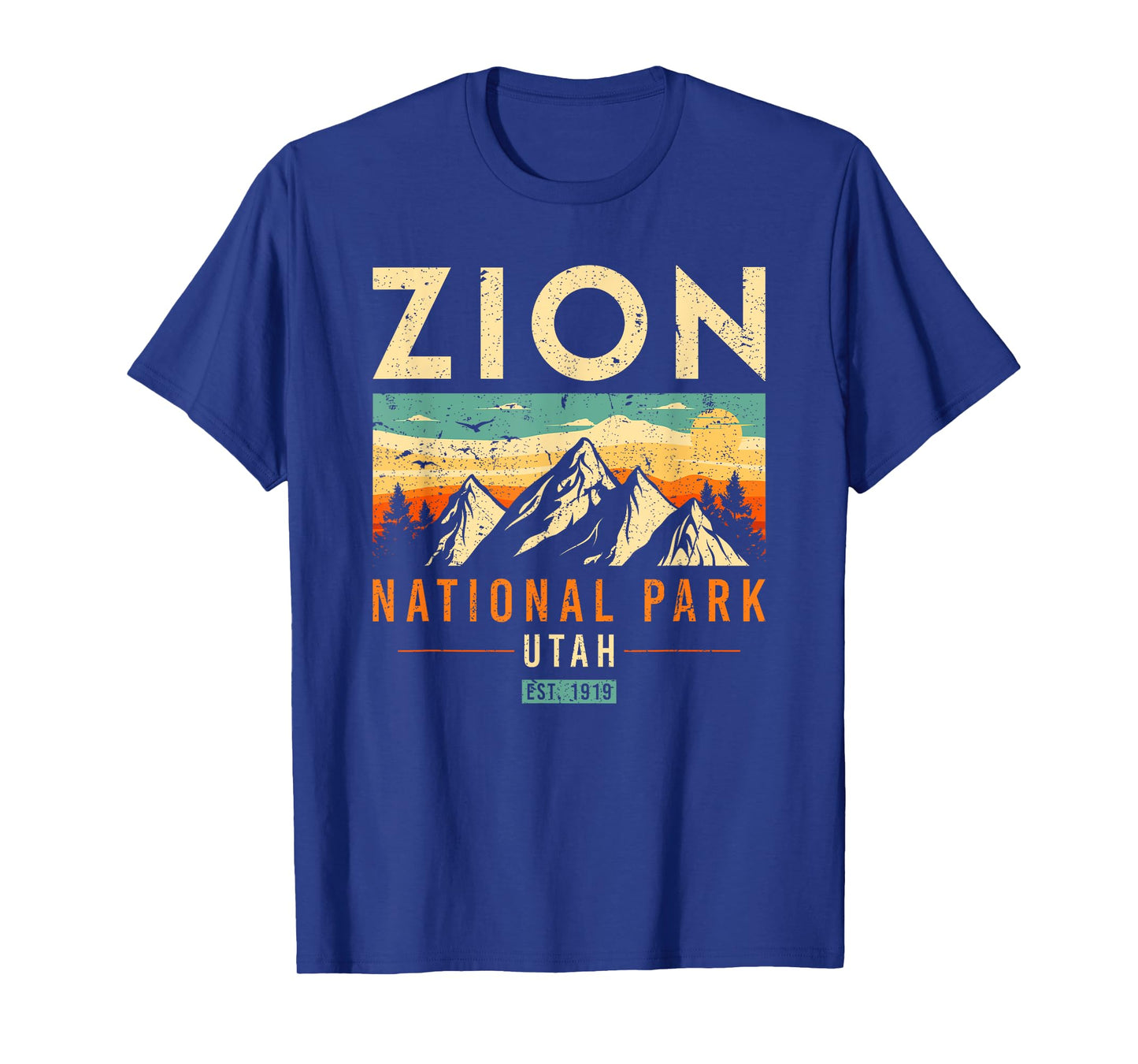 Zion Est 1919 Utah Vintage Retro National Park T-Shirt