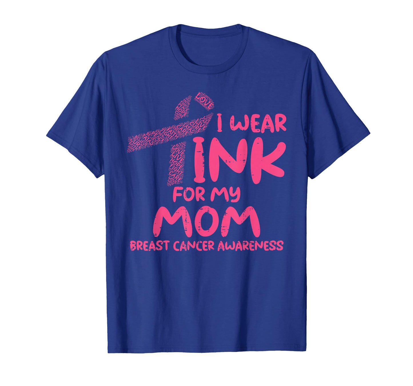 Wear Pink For My Mom Ribbon Kids Breast Cancer Awareness T-Shirt