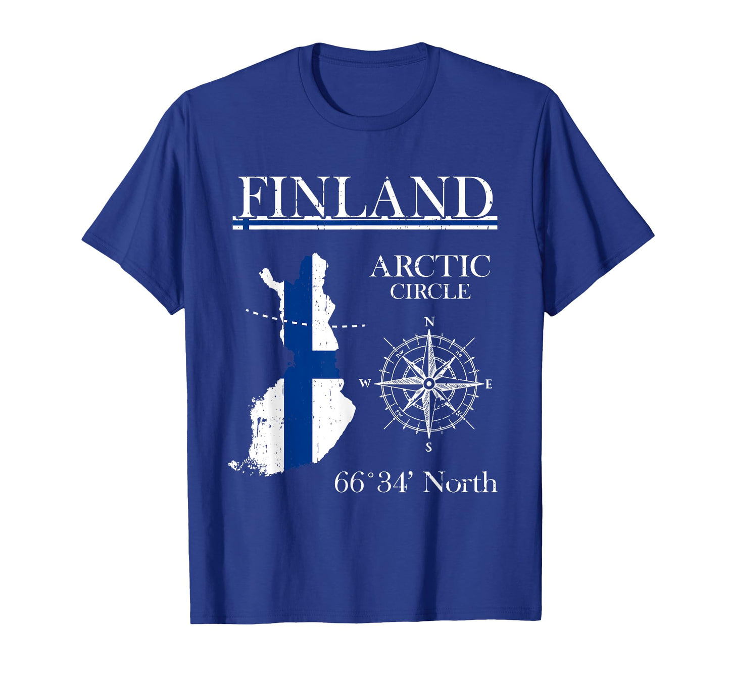 Finland Arctic Circle - Adventure - Suomi Finnish Flag T-Shirt