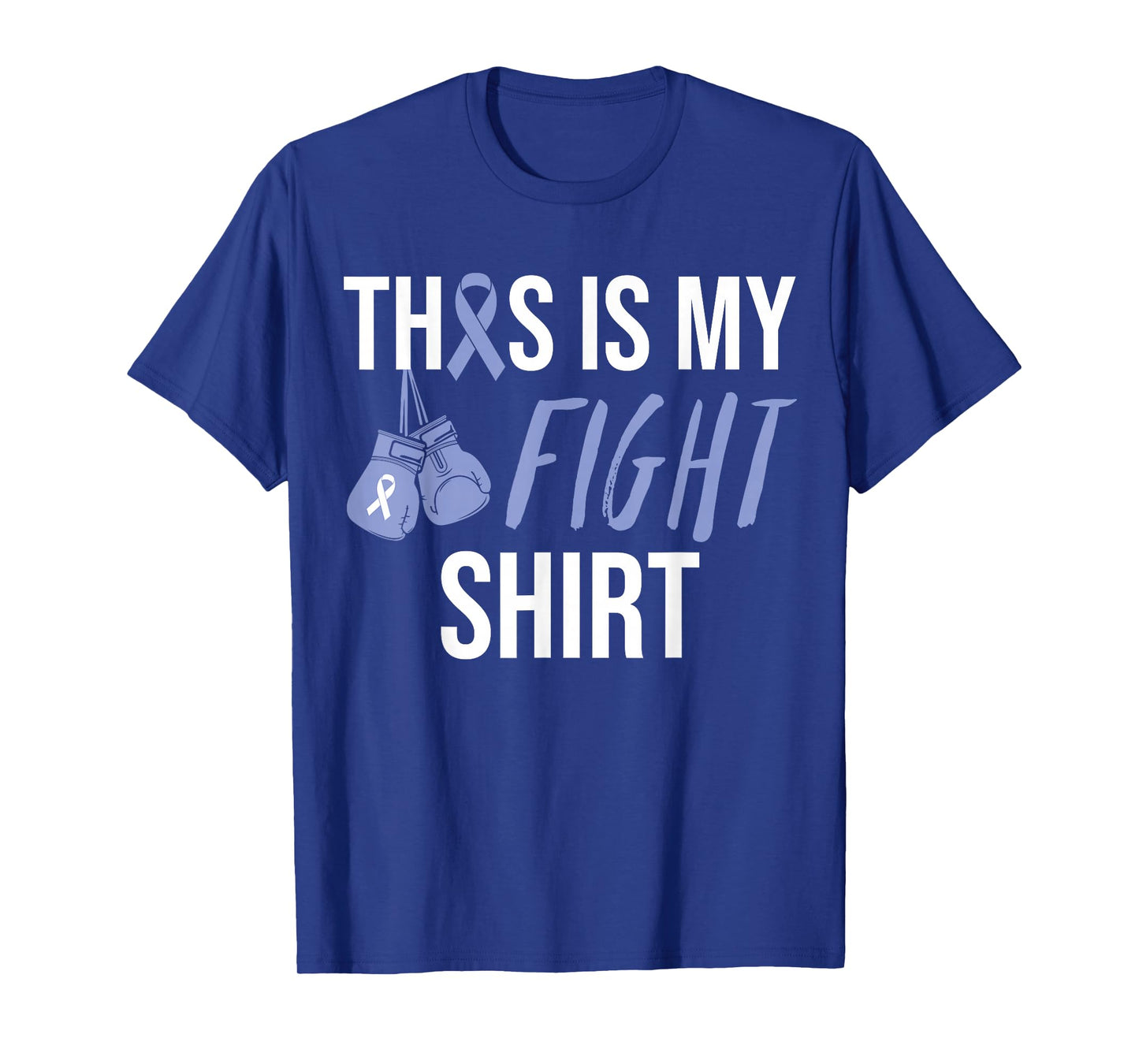 Esophageal Cancer Awareness Purple Periwinkle Ribbon T-Shirt
