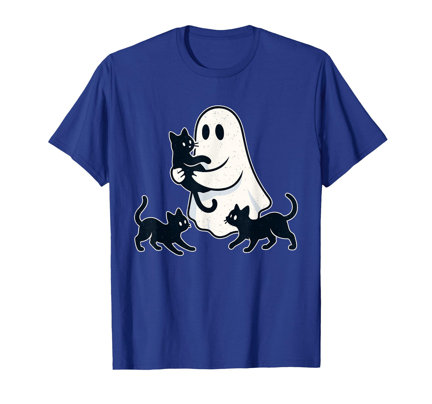Ghost Pet Black Cat Halloween Kitten Lover Feline Spooky T-Shirt