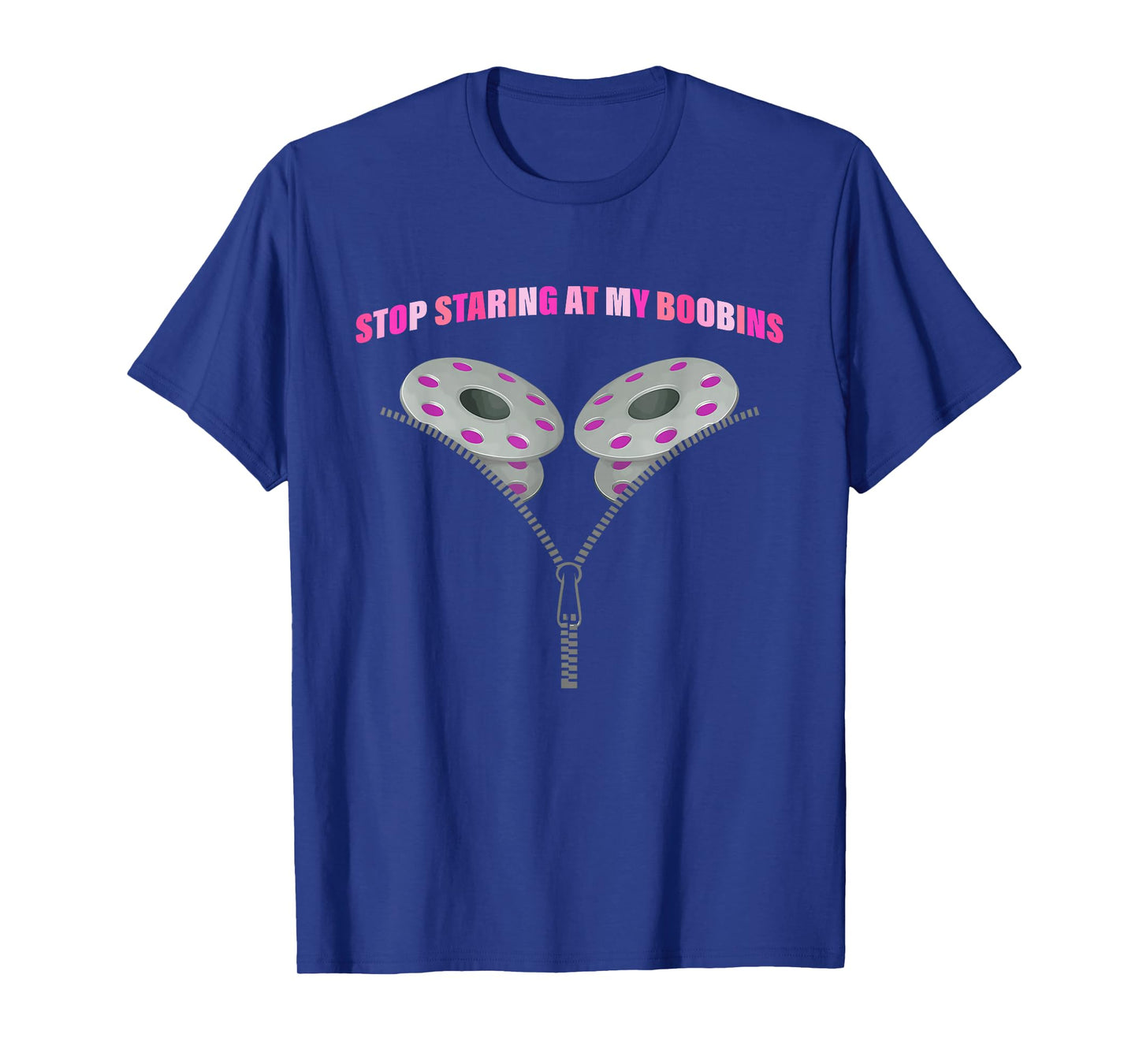 Stop Staring at My Boobins Film Boobs Breast Cancer T-Shirt