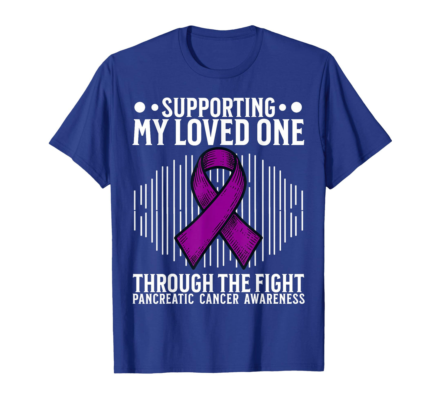 Purple Support Pancreatic Cancer Awareness Products Gifts T-Shirt