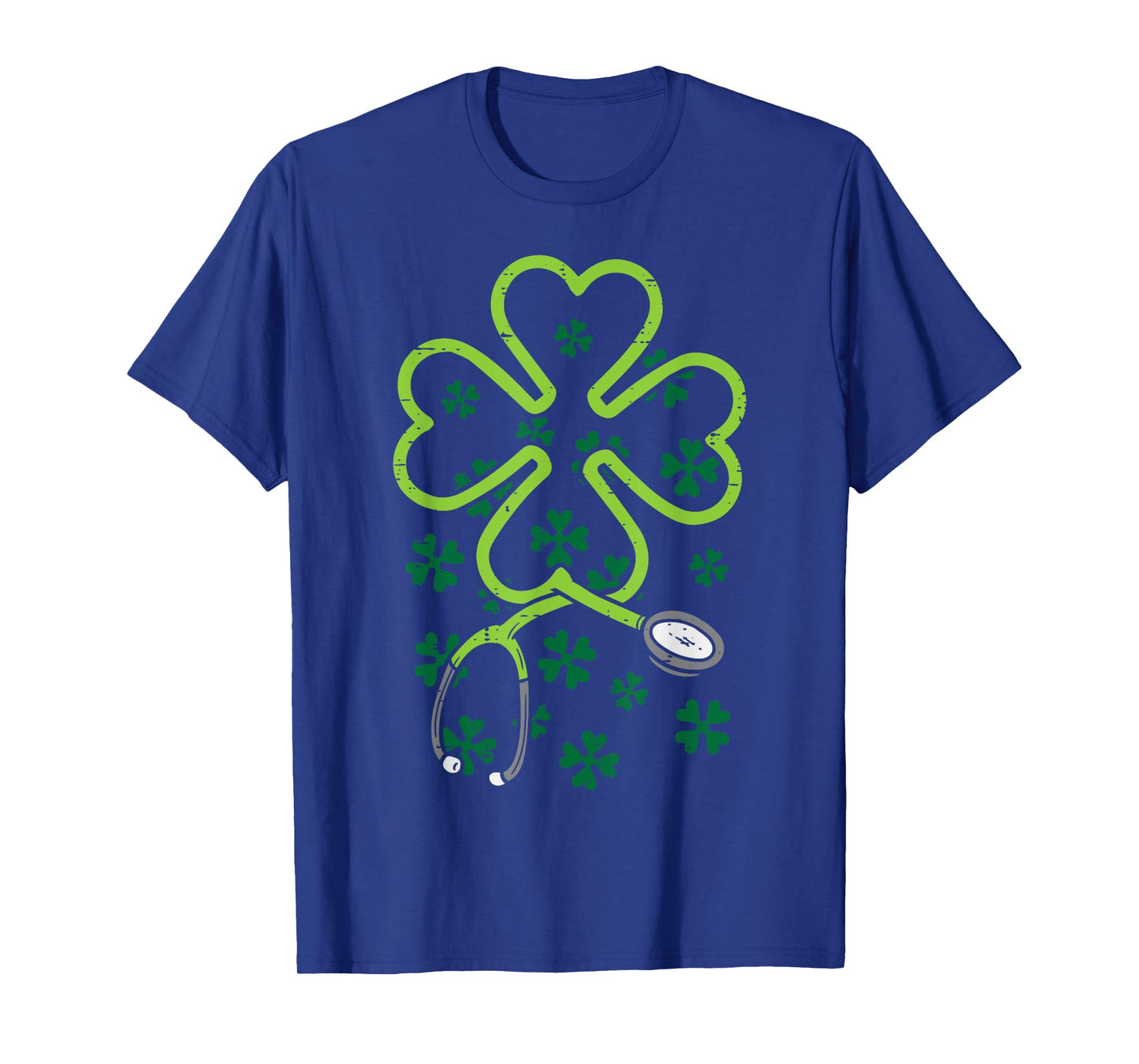 Shamrock Stethoscope Scrub Nurse St Patricks Day RN Women T-Shirt