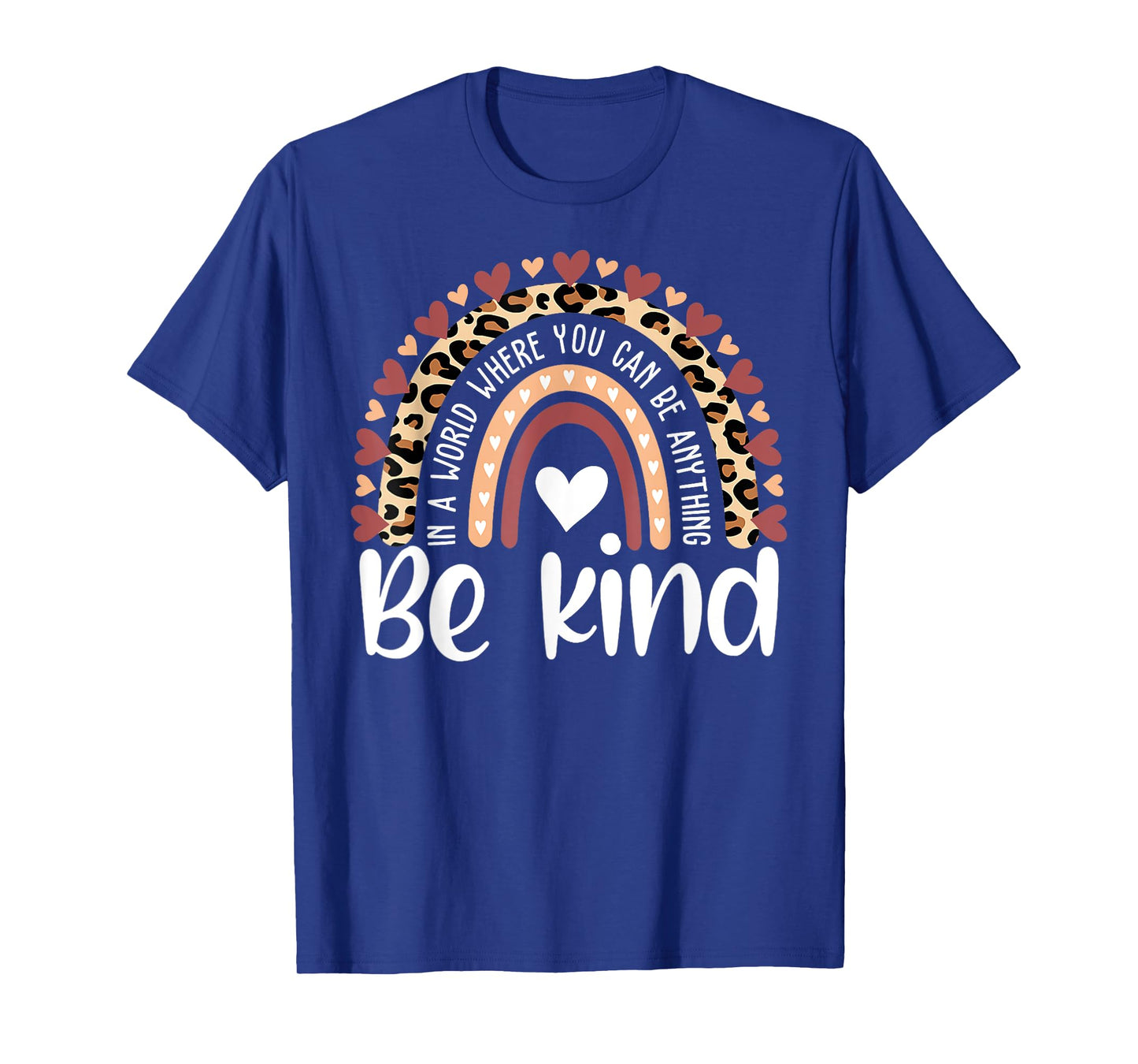Unity Day Orange Anti Bullying Leopard Rainbow Kids Girls T-Shirt