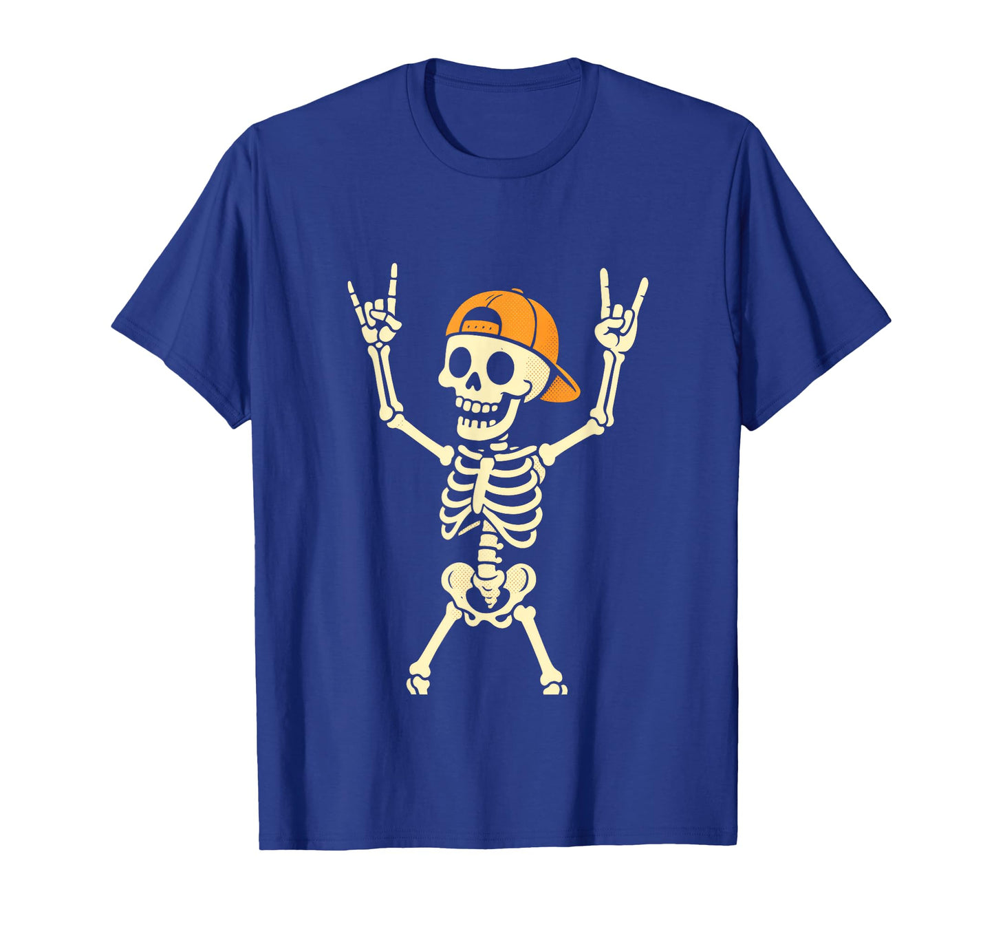 Halloween Rocker Skeleton - Punk Skater Vibes T-Shirt