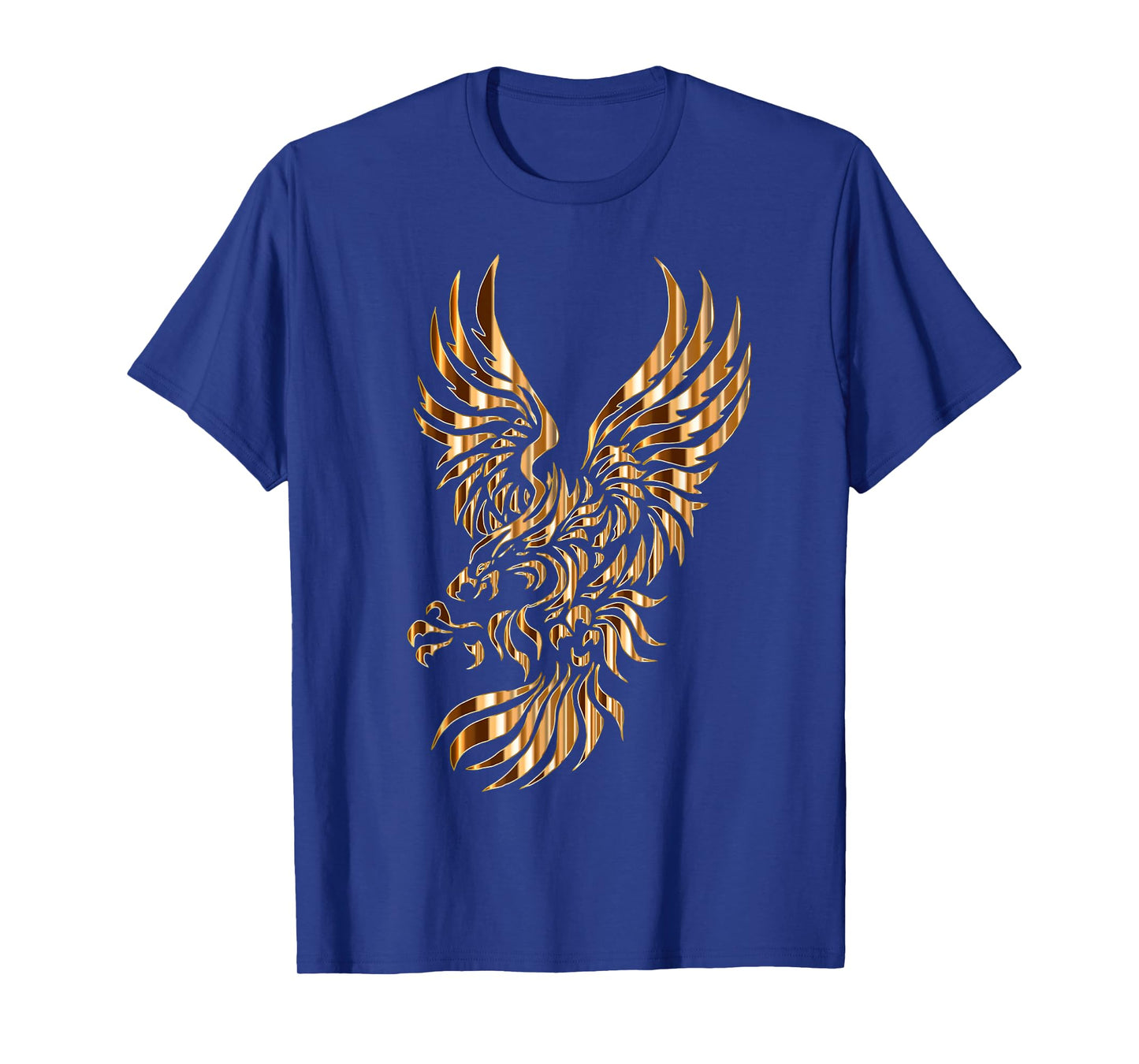 Gold Tribal Eagle Phoenix T-Shirt T-Shirt