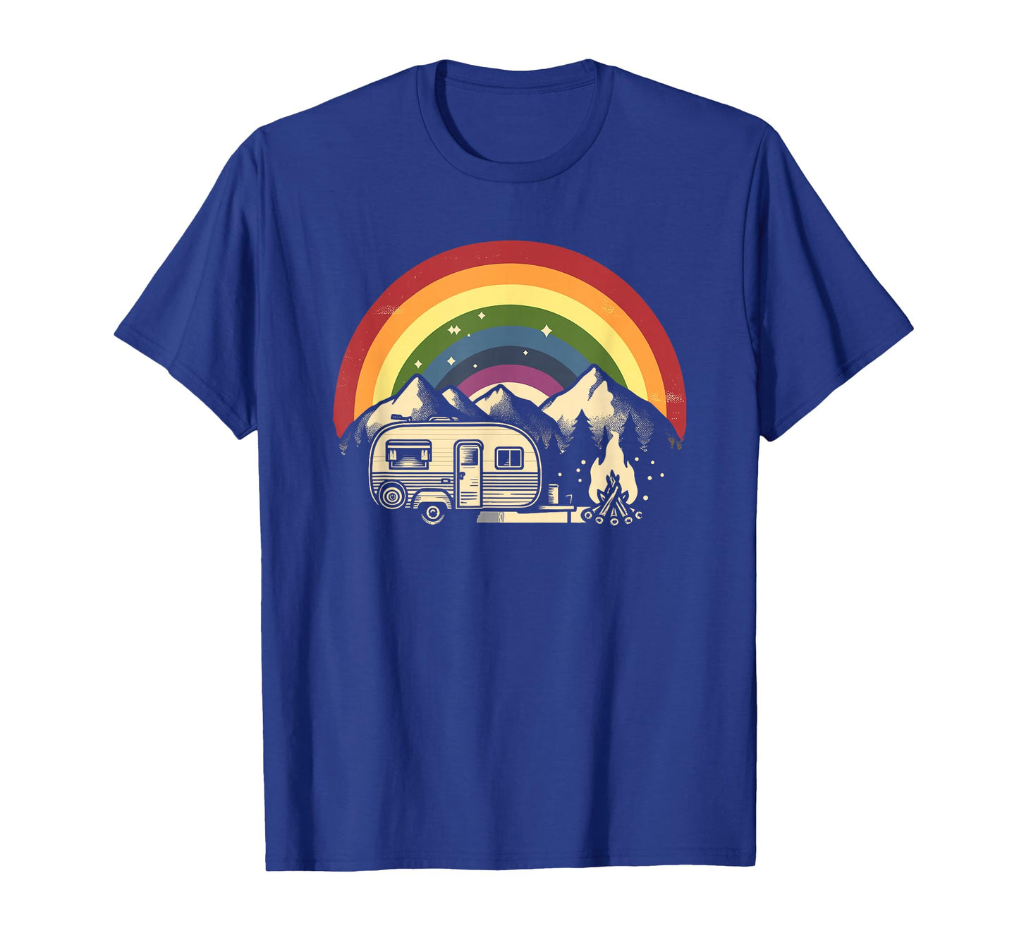 LGBT Camping Rainbow Gay Flag Pride Camper Camping Month T-Shirt