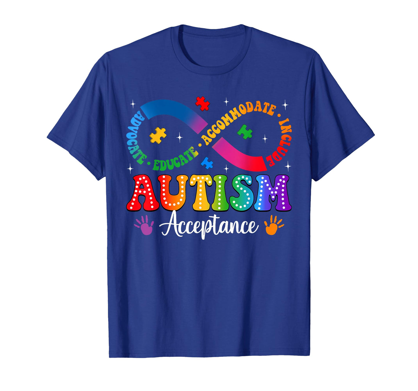 Autism Awareness Acceptance Shirt Infinity Symbol Men Women T-Shirt
