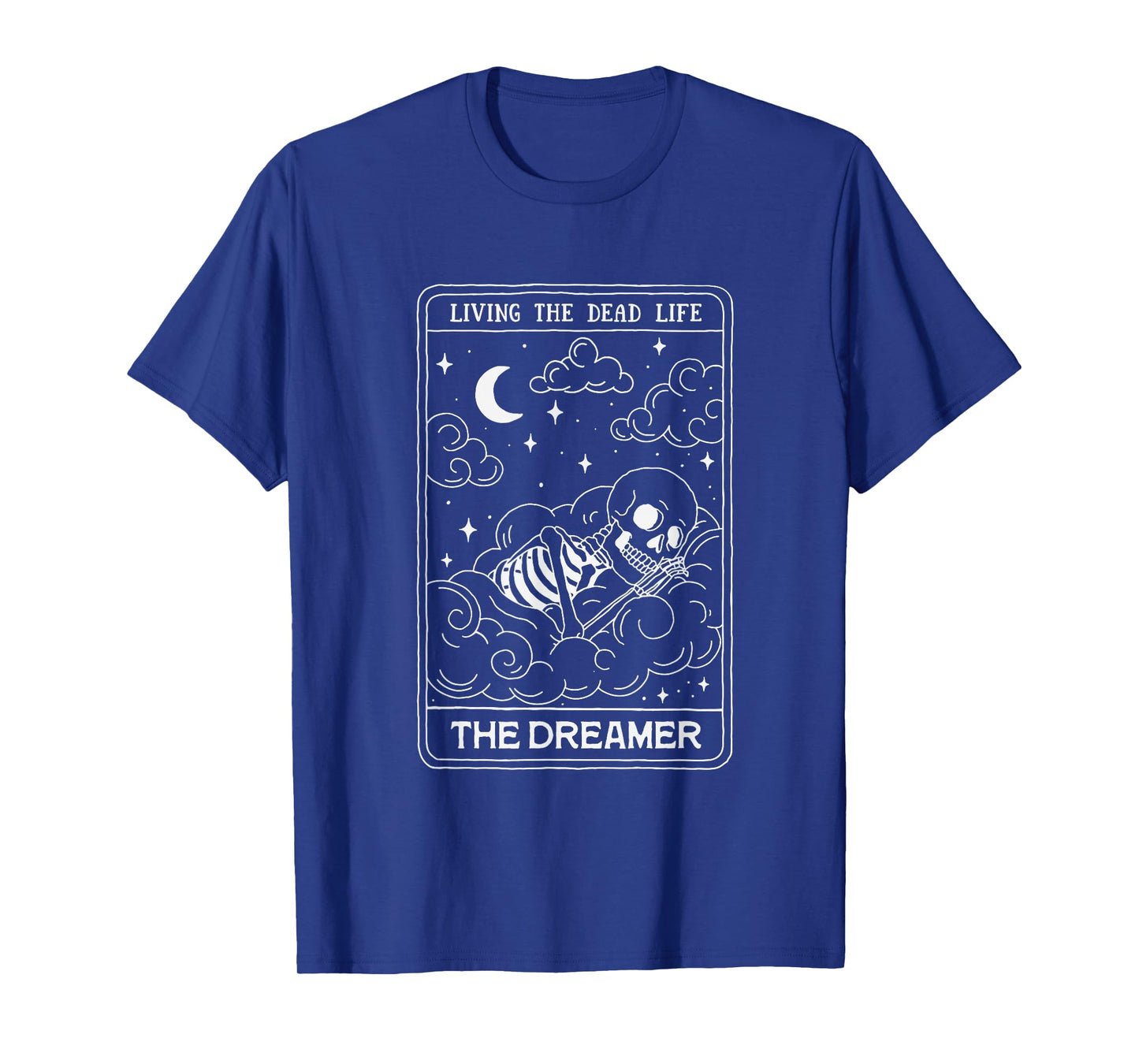Skeleton Tarot The Dreamer Living Dead Life Design T-Shirt