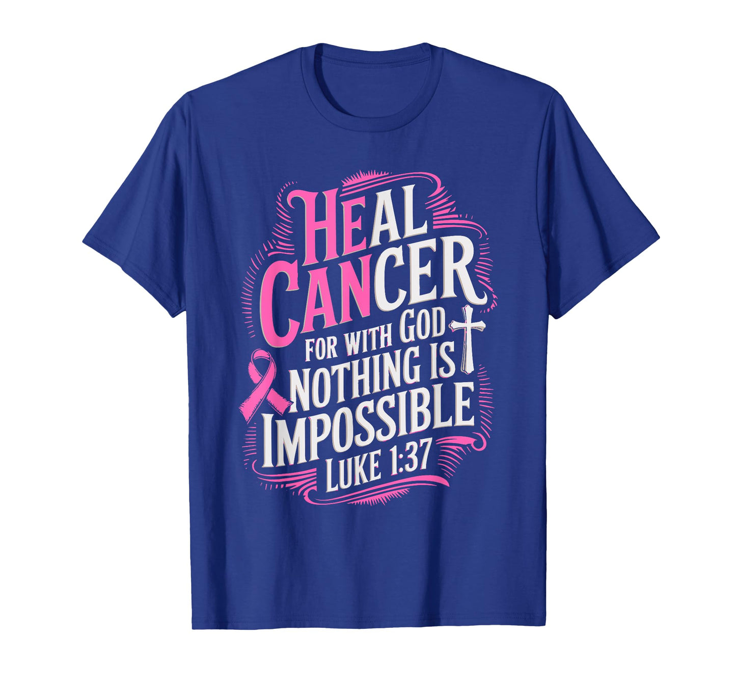 Heal Cancer Survivor Breast Cancer Awareness T-Shirt