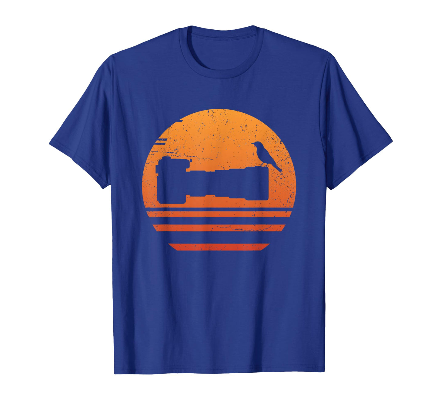 Bird Photographer Camera Retro T-Shirt