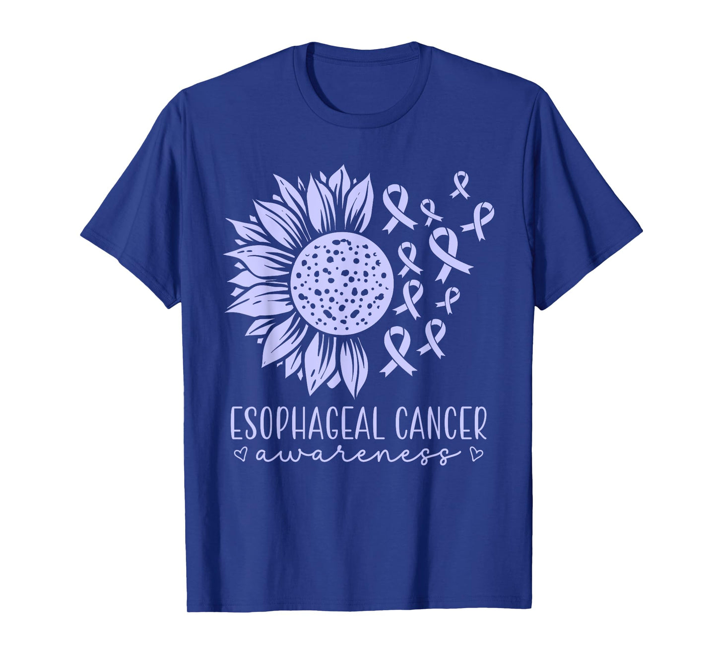 Esophageal Cancer Awareness Womens Support Crew T-Shirt