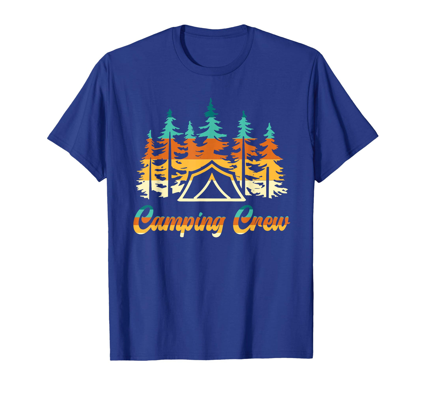 Camping Crew Family Camper Group Matching Retro T-Shirt
