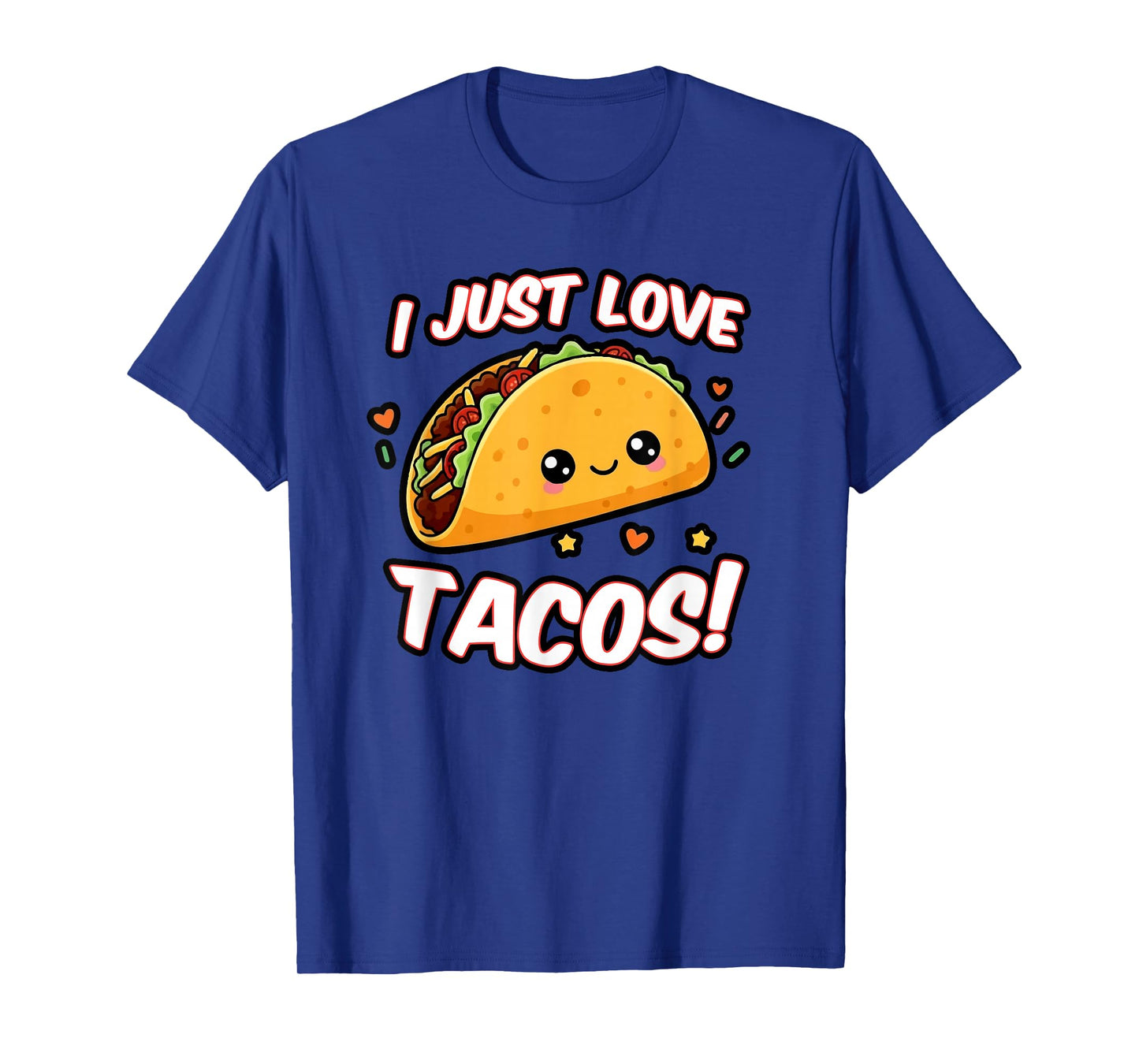 I Love Tacos, Cute Taco Fan Mexican Food Graphic T-Shirt