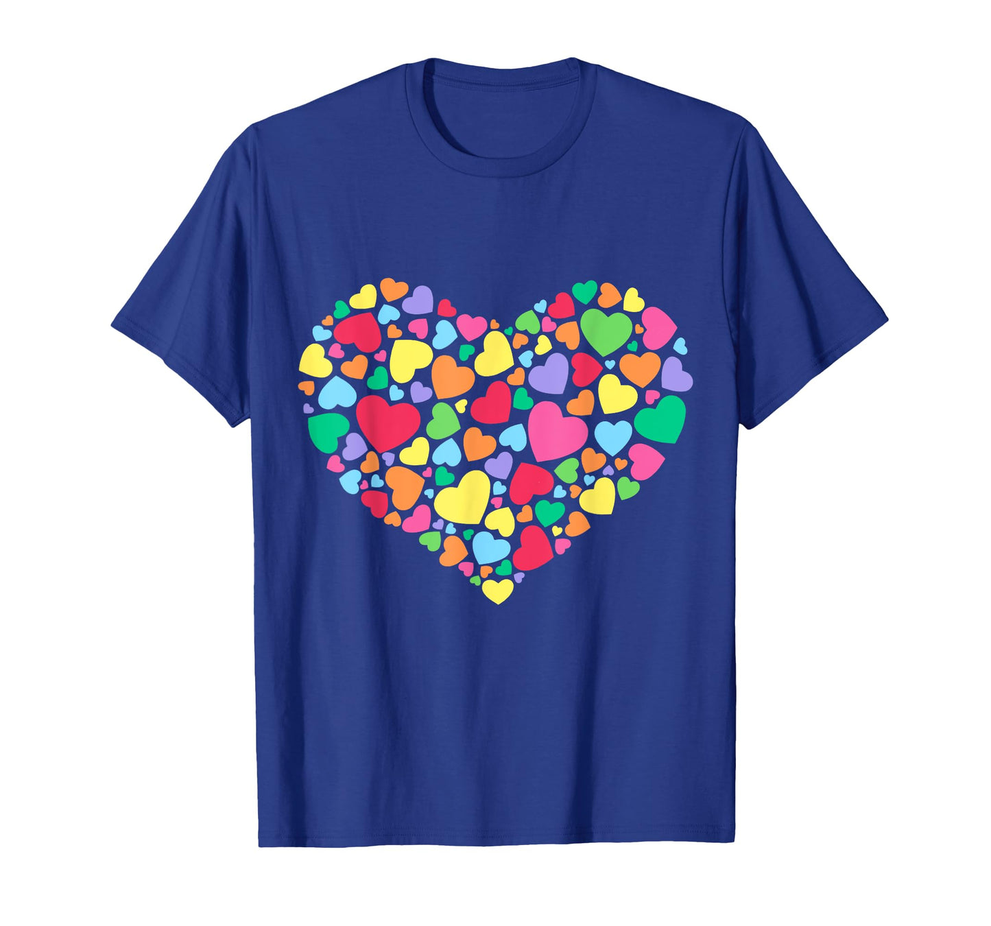 Hearts T Shirt Kids School Valentines Day Girls Boys T-Shirt