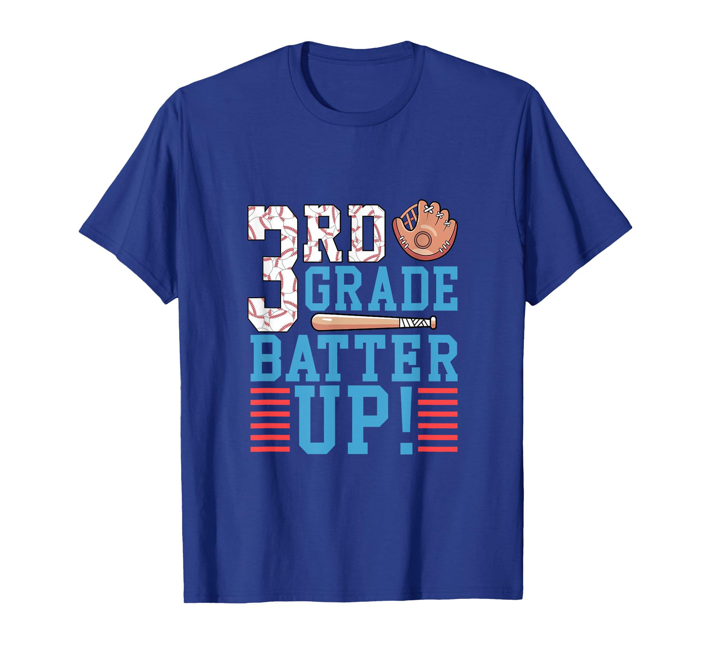 3rd Grade Back To School Shirt 3rd Grade Batter Up Baseball T-Shirt