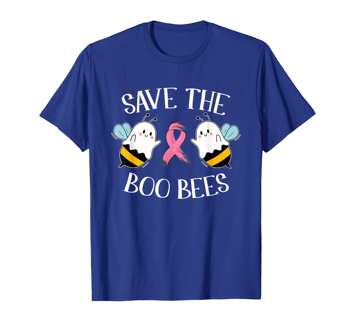 Save The Boo-Bees Lazy Halloween Costume Breast Cancer T-Shirt