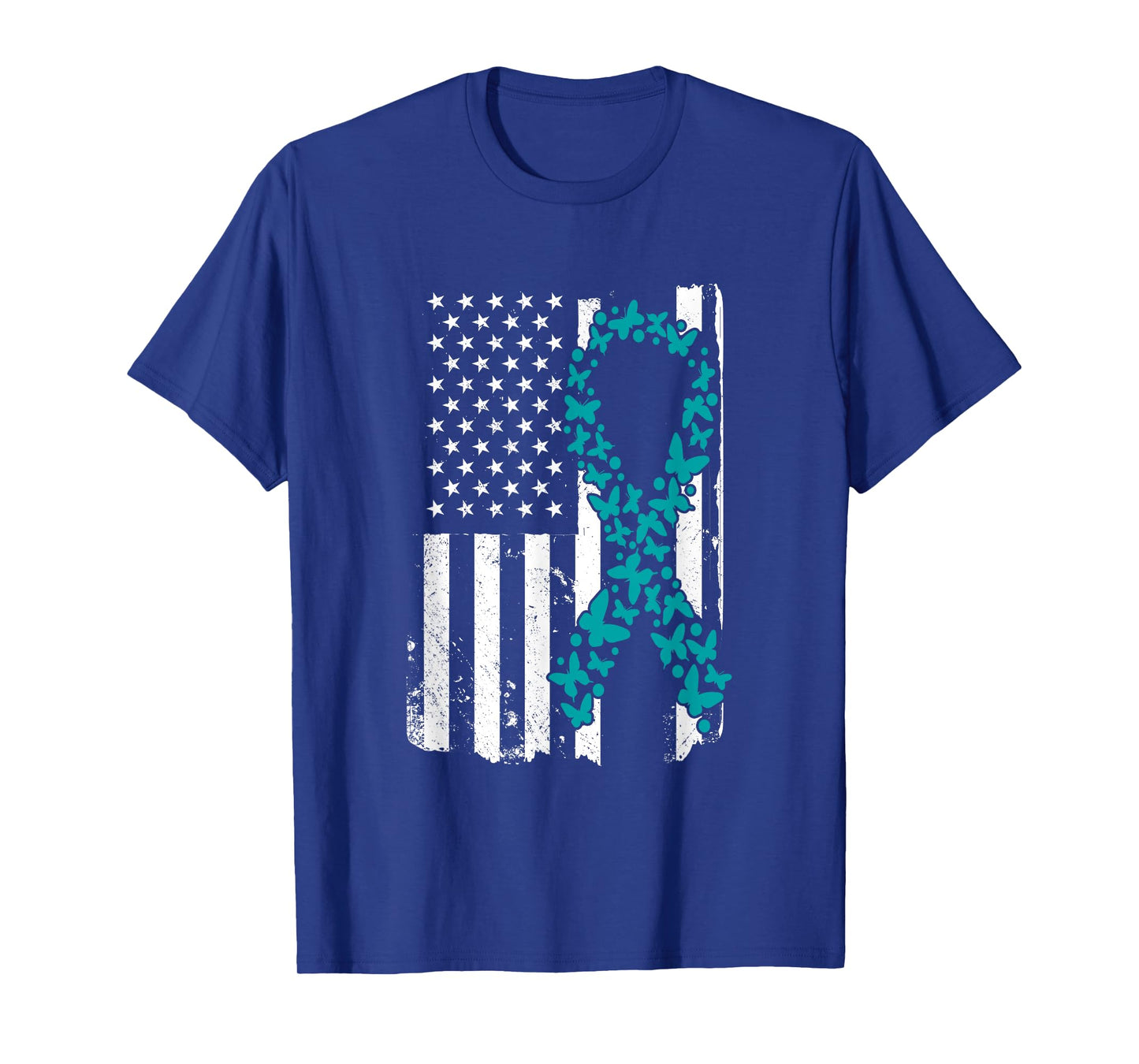 Ovarian Cancer Ribbon Awareness Mother's Day T-Shirt
