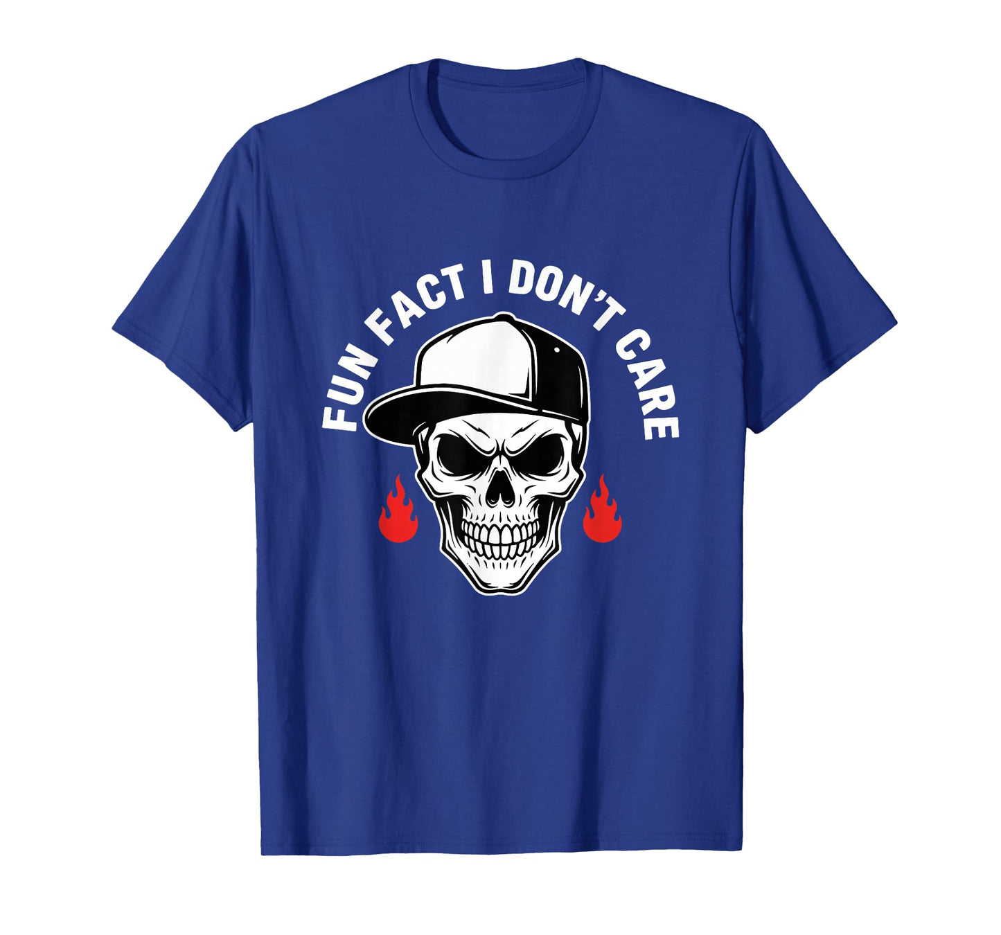 Fun Fact I Don't Care Funny Skeleton Saying Quote Meme T-Shirt