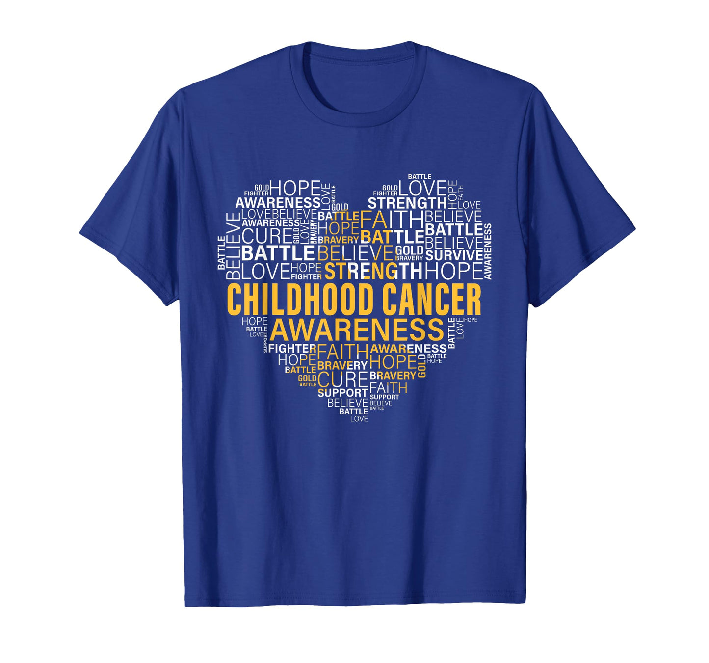 Childhood Cancer Awareness Hope Support Strong Warrior T-Shirt