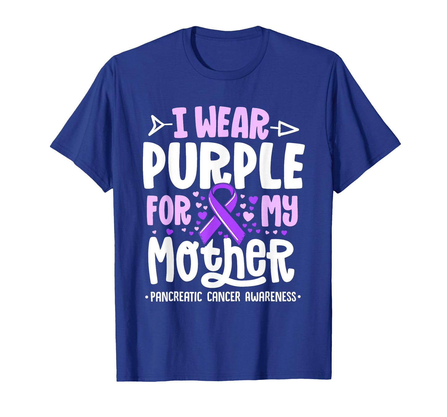 I Wear Purple For My Mother Mom Pancreatic Cancer Awareness T-Shirt