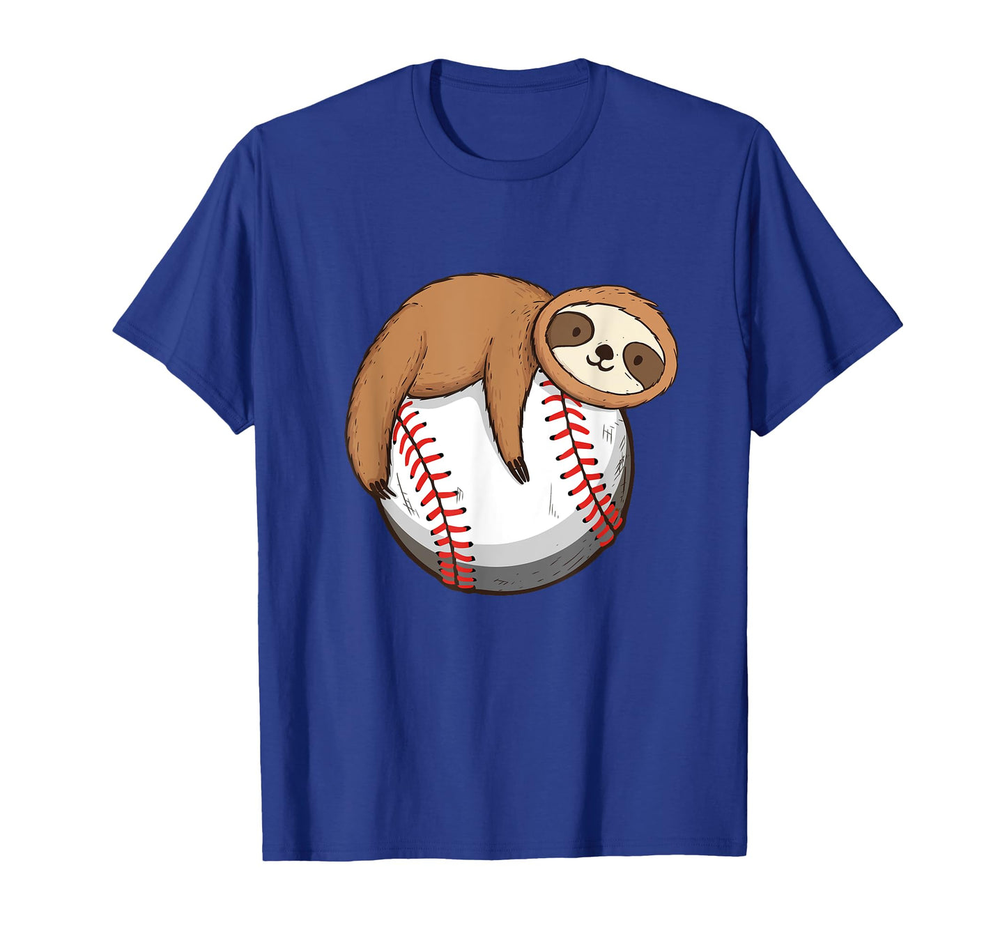 Sloth Baseball Player - Catcher Pitcher Animal Nature Lover T-Shirt