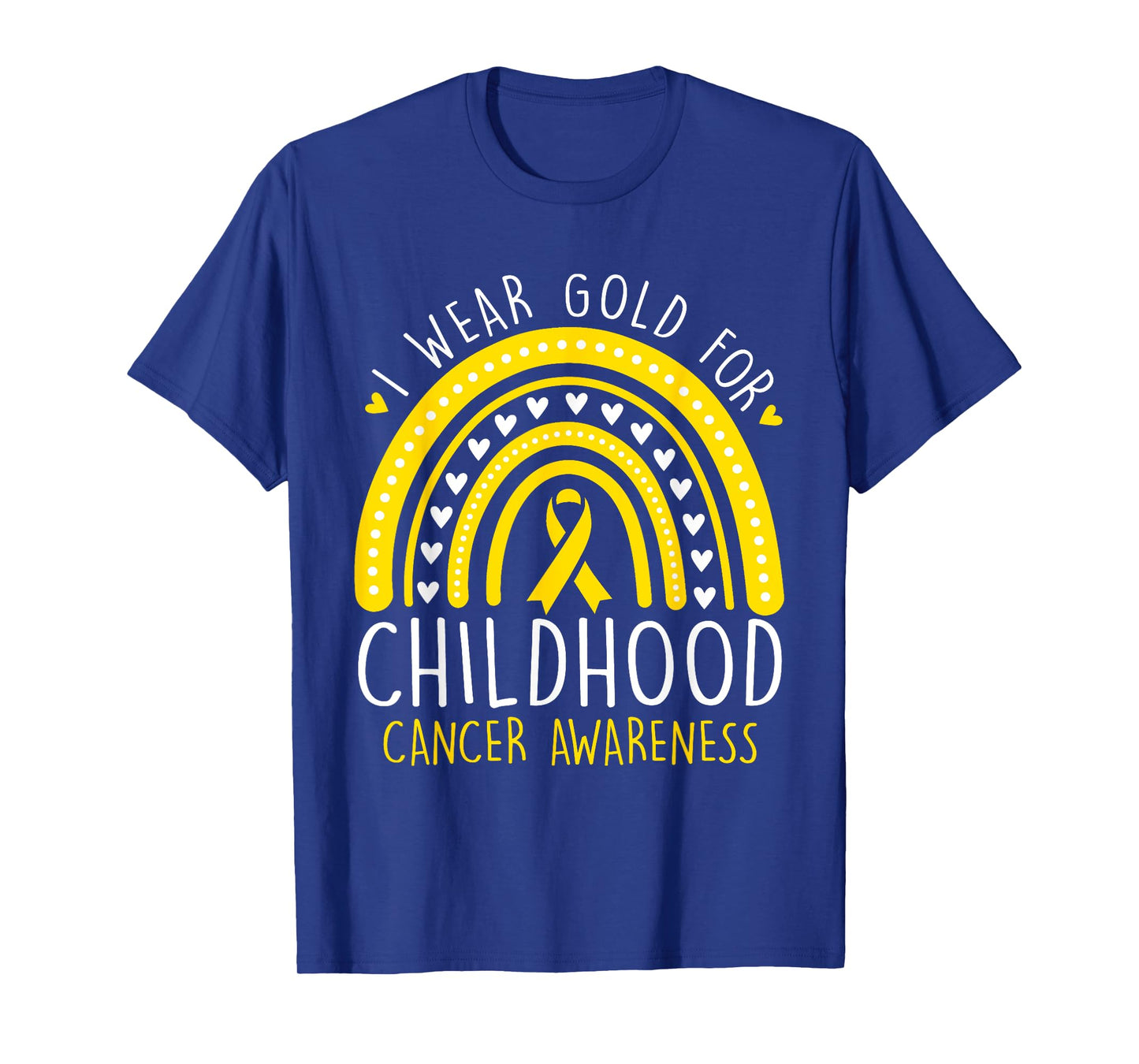 I Wear Gold For Childhood Cancer Awareness Women Girls T-Shirt