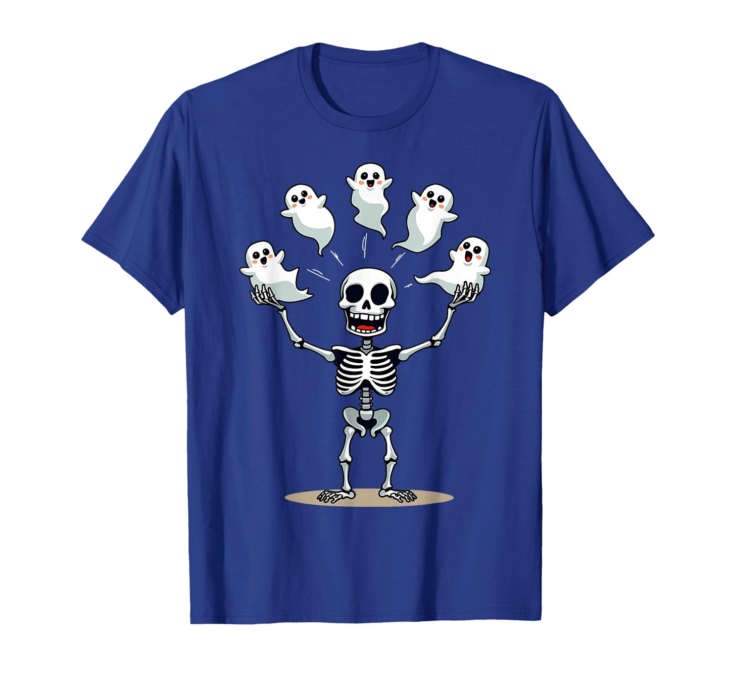 Cute Skeleton Juggling Ghosts Funny Halloween Costume Spooky T-Shirt