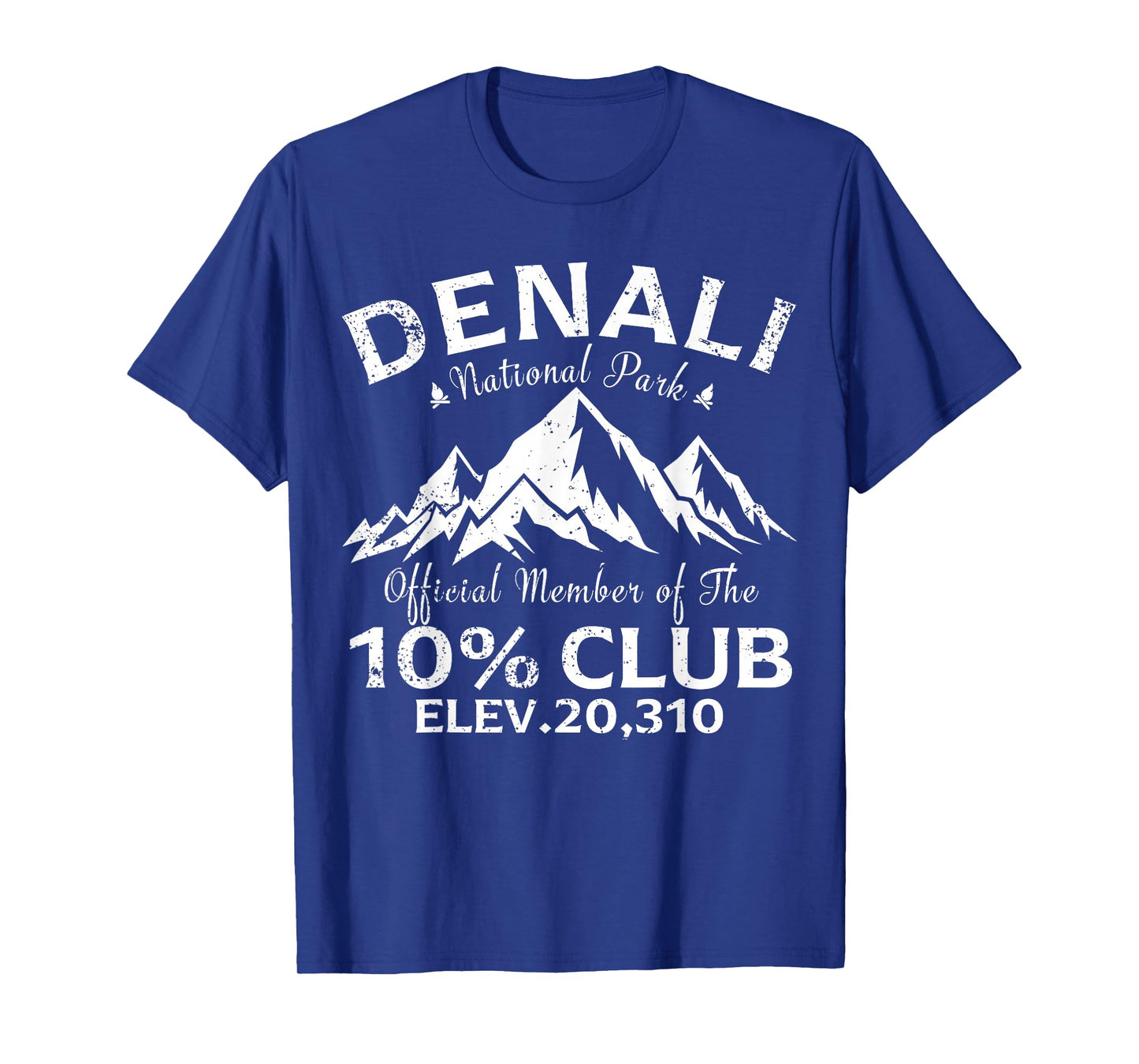 Denali 10 Percent Club Hiking Adventure Retro T-Shirt