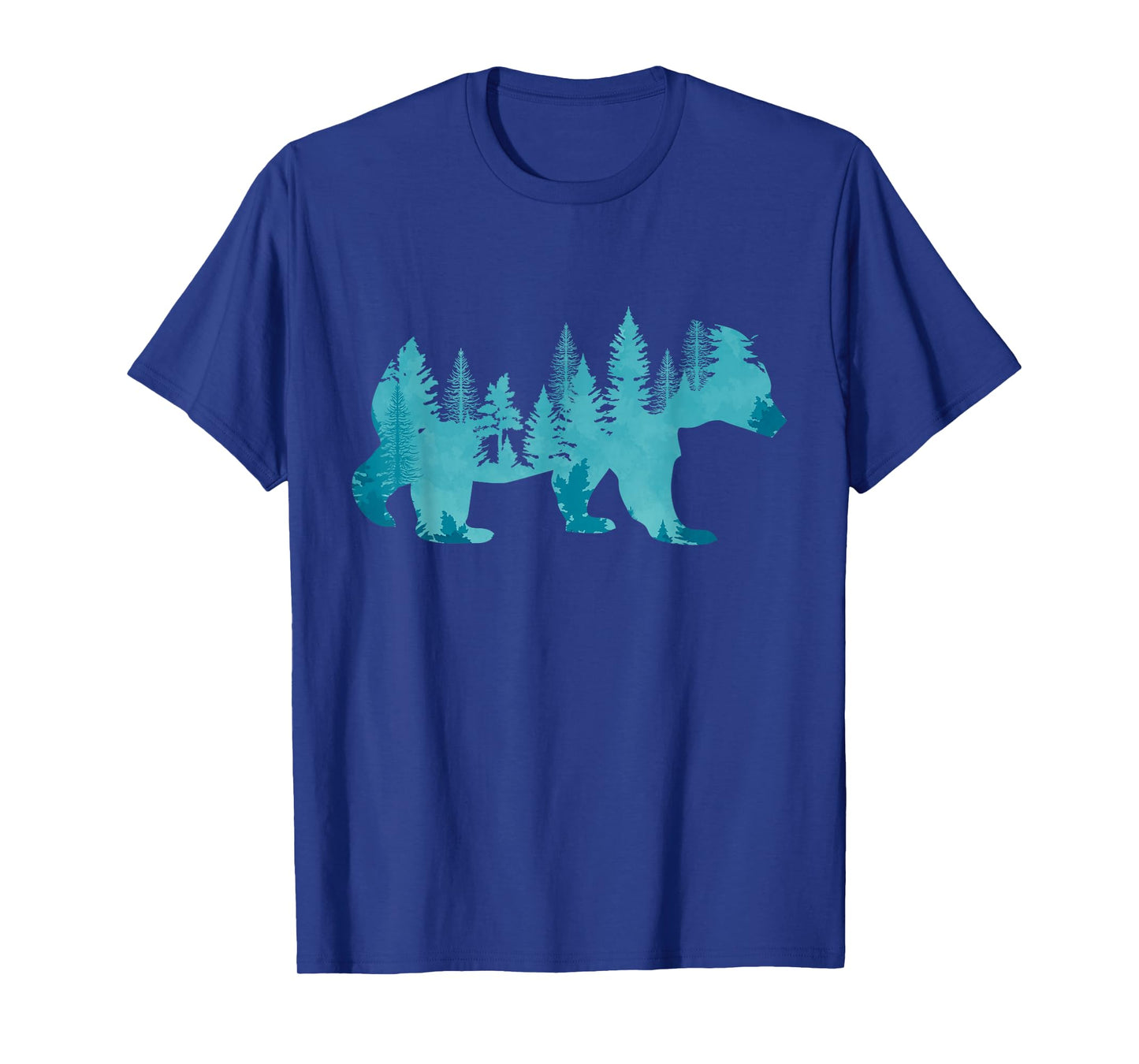 Nature Forest Mountains Trees Wildlife Animal Brown Bear T-Shirt