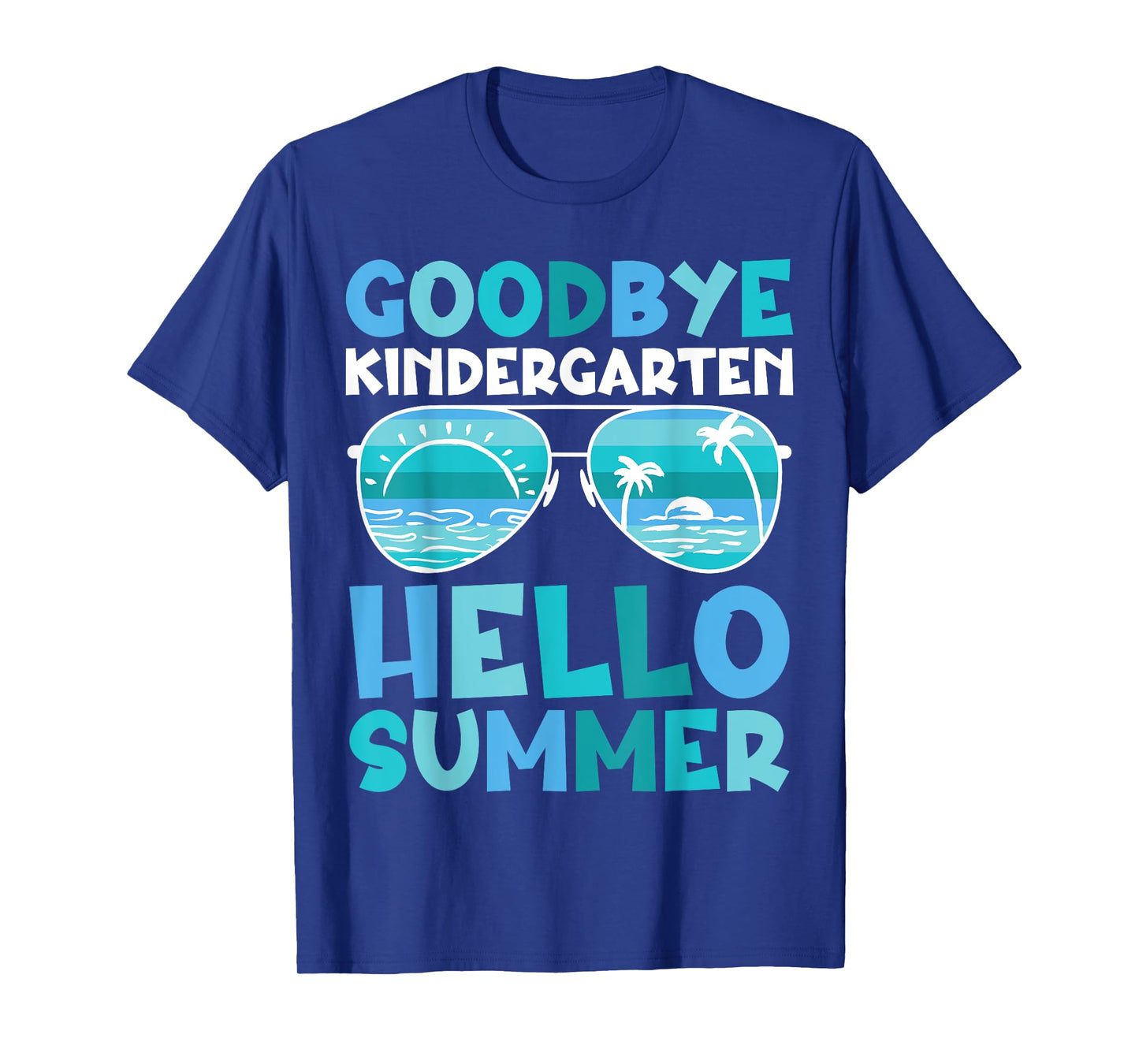 Goodbye Kindergarten Hello Summer Kinder Graduate Kids T-Shirt