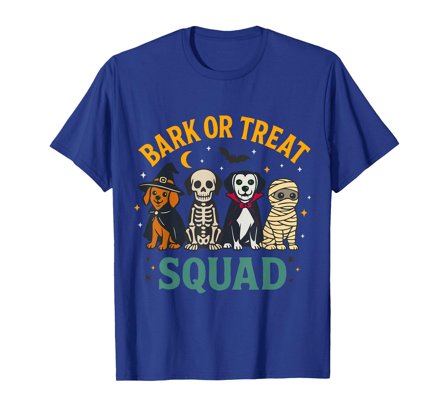 Bark or Treat Squad Halloween Dog Costume Design T-Shirt