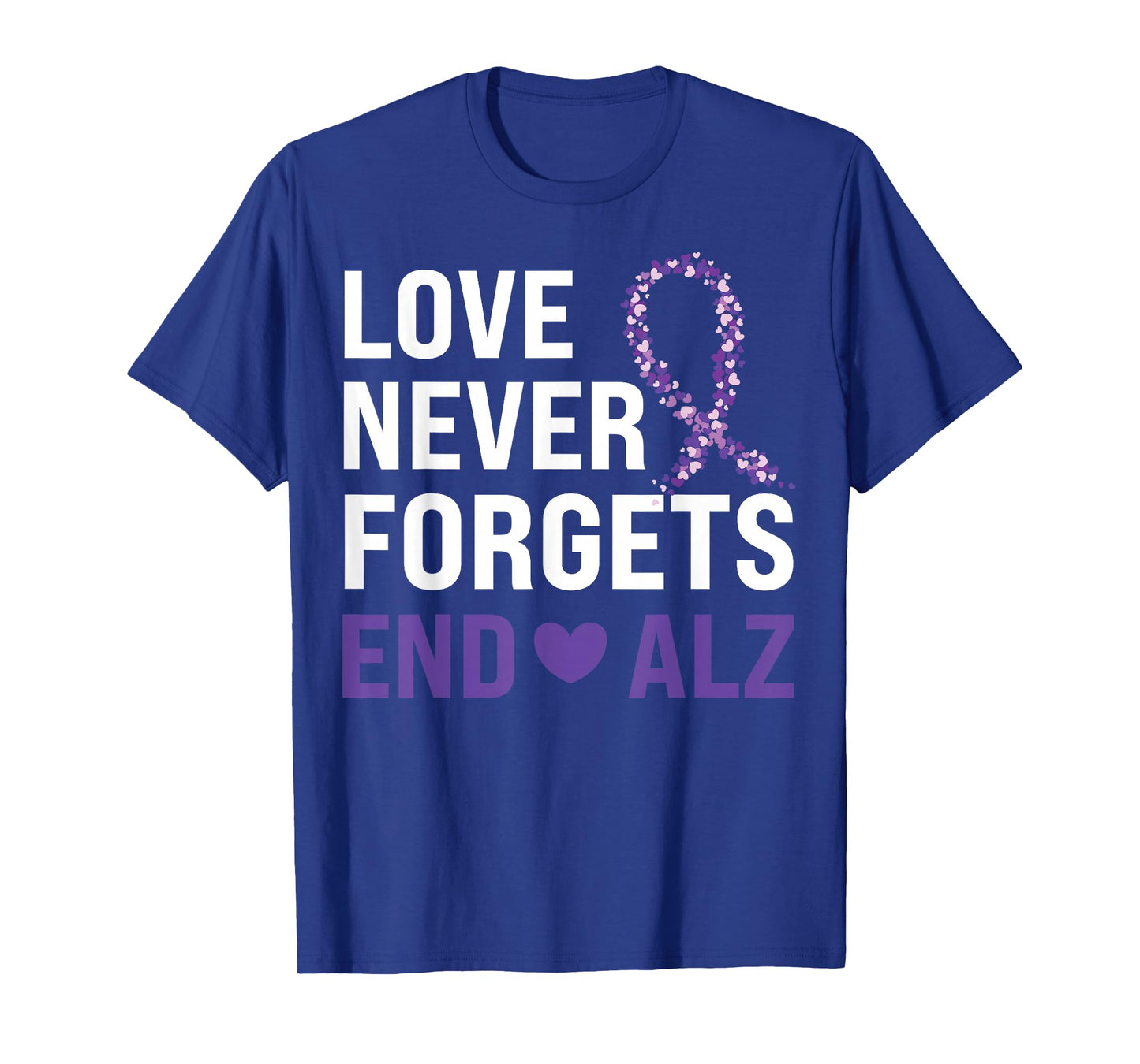 Alzheimer's Awareness Purple Ribbon Dementia Mom Dad Grandpa T-Shirt