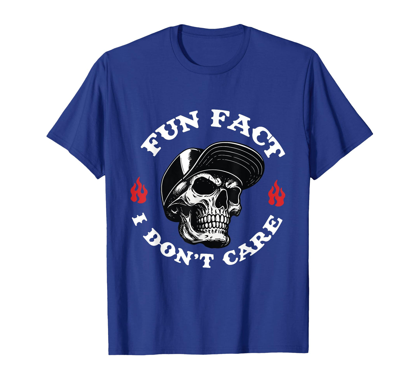 Fun Fact I Don't Care Skull T-Shirt