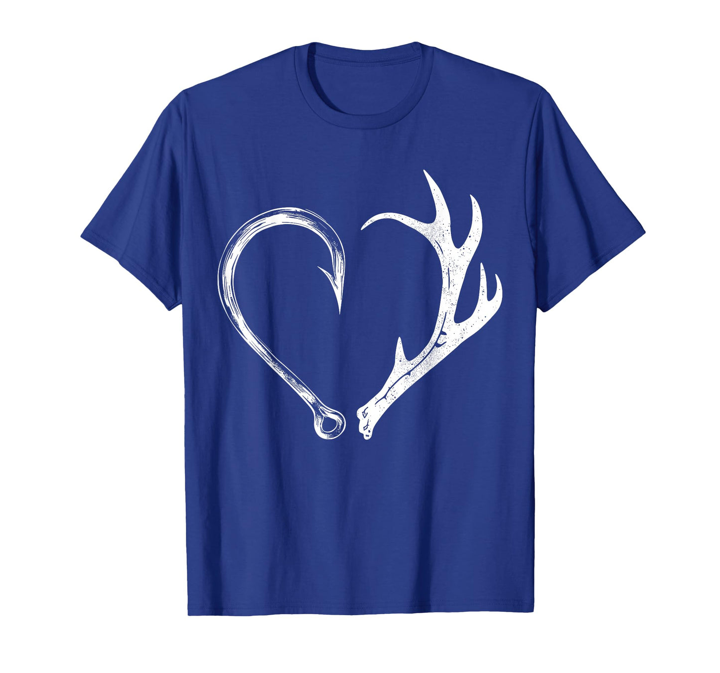 Fishing Hunting Heart Design for Outdoor Lovers T-Shirt